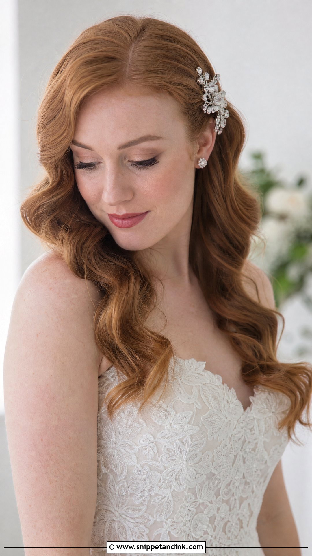 Romantic Waves Wedding Hairstyle - Snippet and Ink - 30 Easy Wedding Hairstyles Do It Yourself