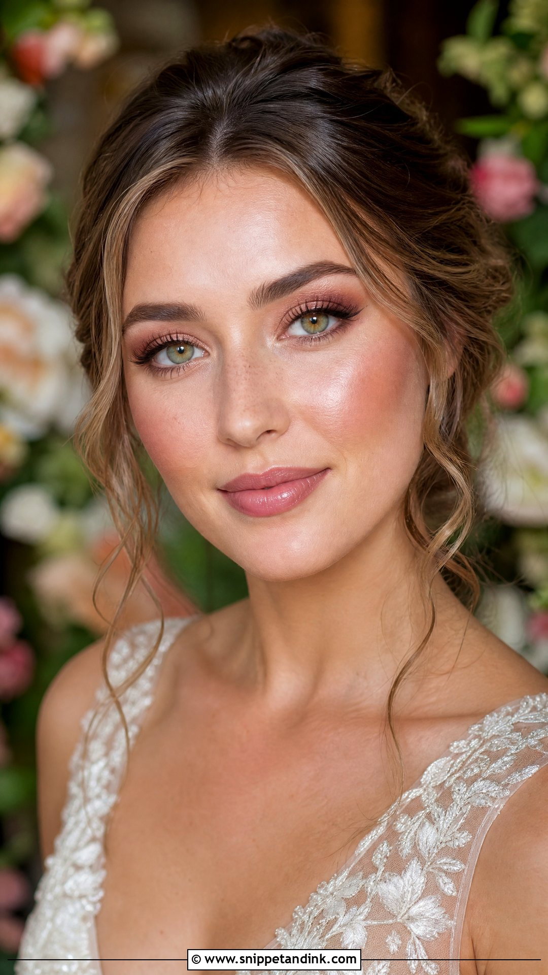 Romantic Wedding Makeup For Green Eyes - Snippet and Ink - 20 Glowy Wedding Makeup for Green Eyes