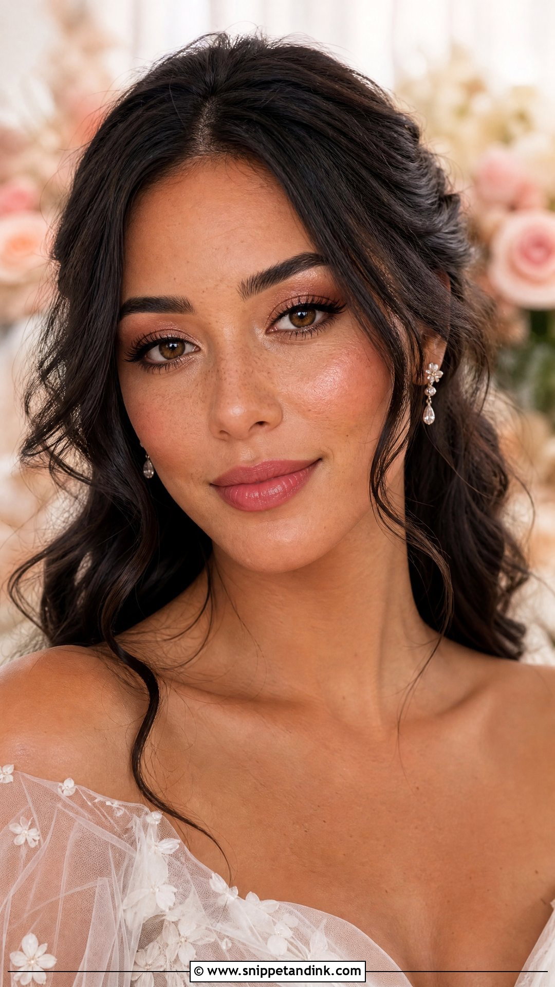 Romantic Wedding Makeup With Freckles - Snippet and Ink - 20 Wedding Makeup Freckles