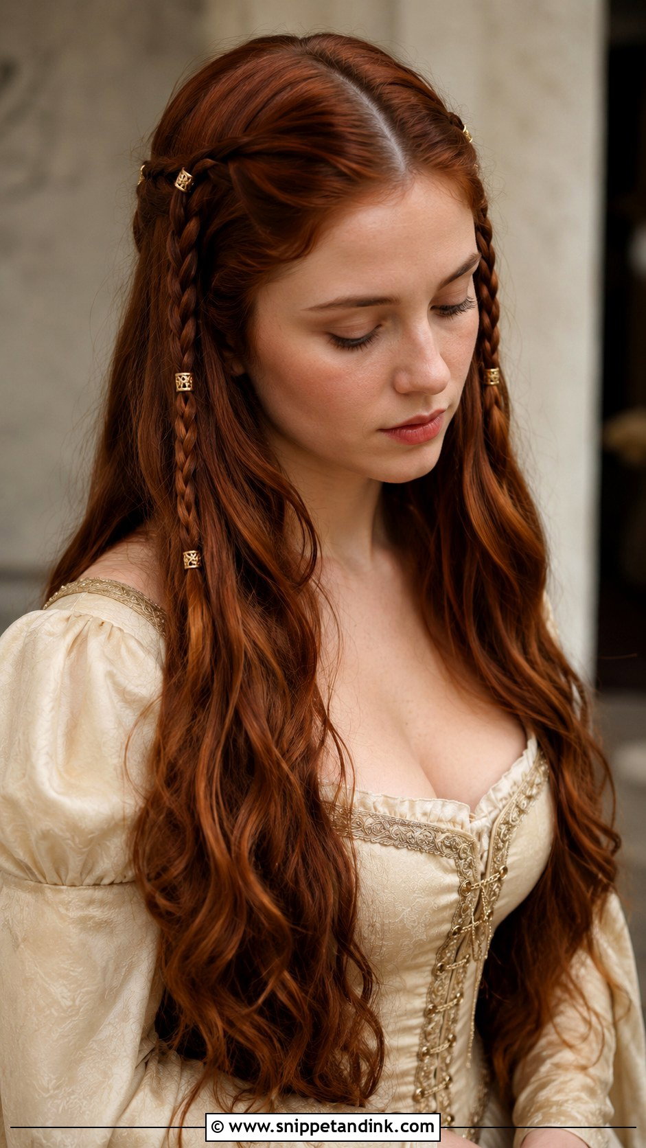 Romeo And Juliet Medieval Braid Hairstyle - Snippet and Ink - 15 Romeo and Juliet Hairstyles