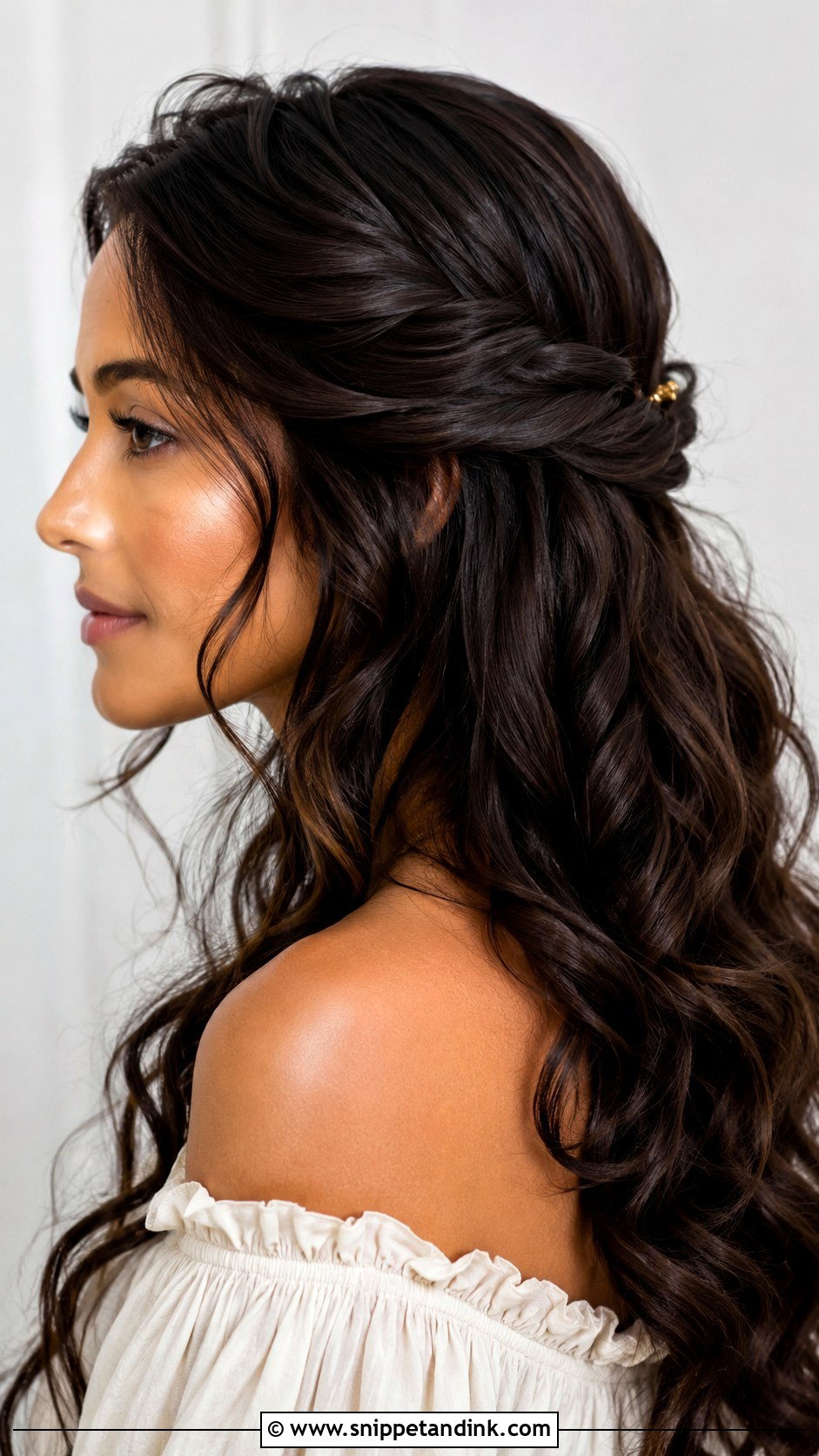 Romeo And Juliet Twisted Half Up Hair - Snippet and Ink - 15 Romeo and Juliet Hairstyles