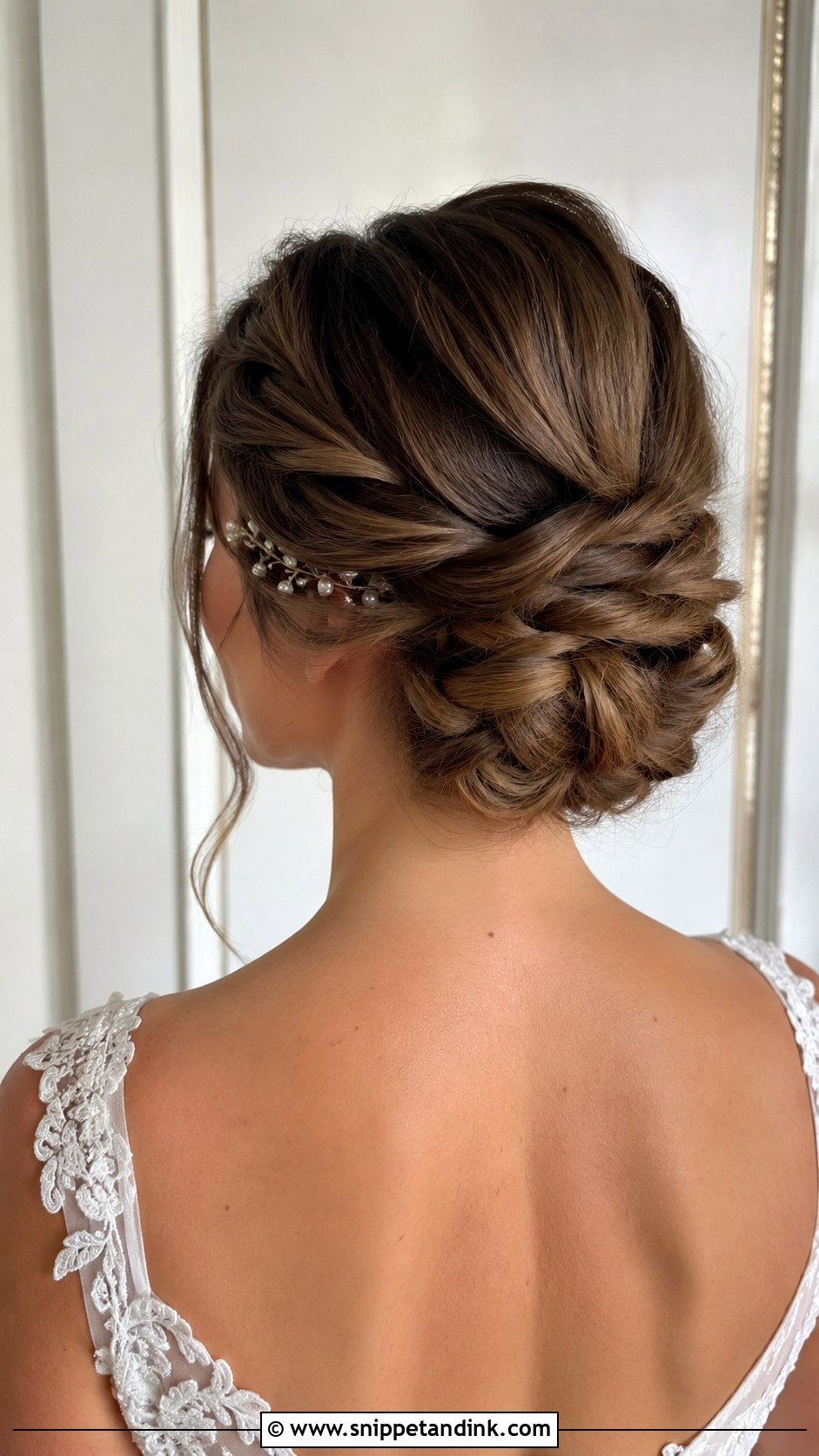 Rope Braid Low Updo - Snippet and Ink - 20 Bridal Braid Hairstyle Ideas