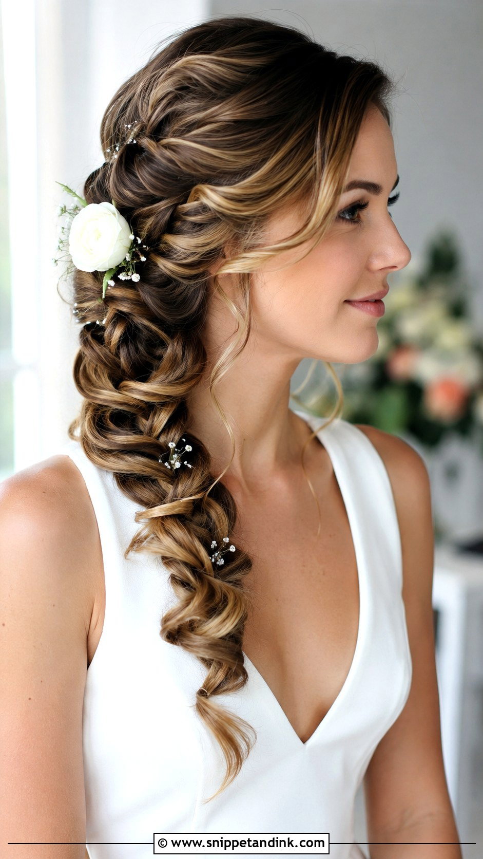 Rope Braid Wedding Hairstyle - Snippet and Ink - 20 Wedding Braids for Long Hair