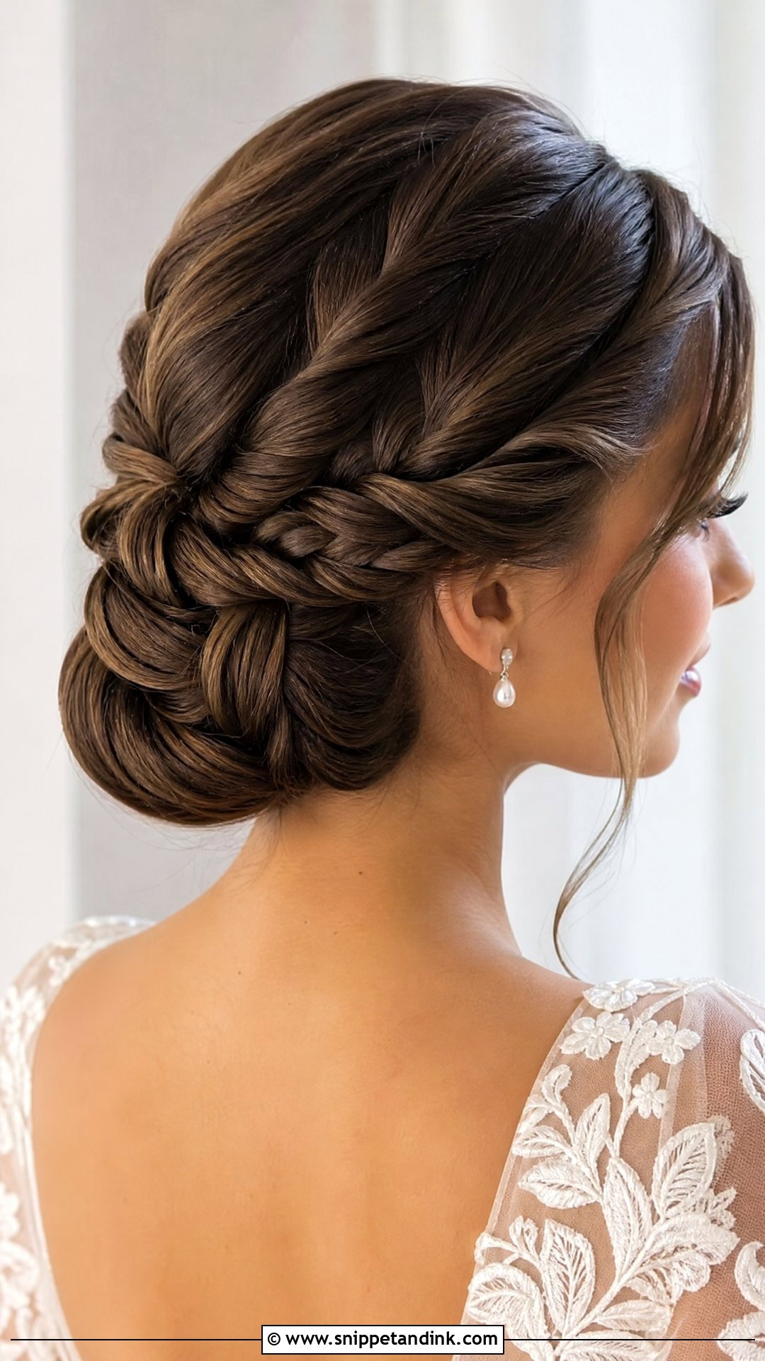 Rope Braid Wedding Updo - Snippet and Ink - 20 Wedding Updo Hairstyles with Braid