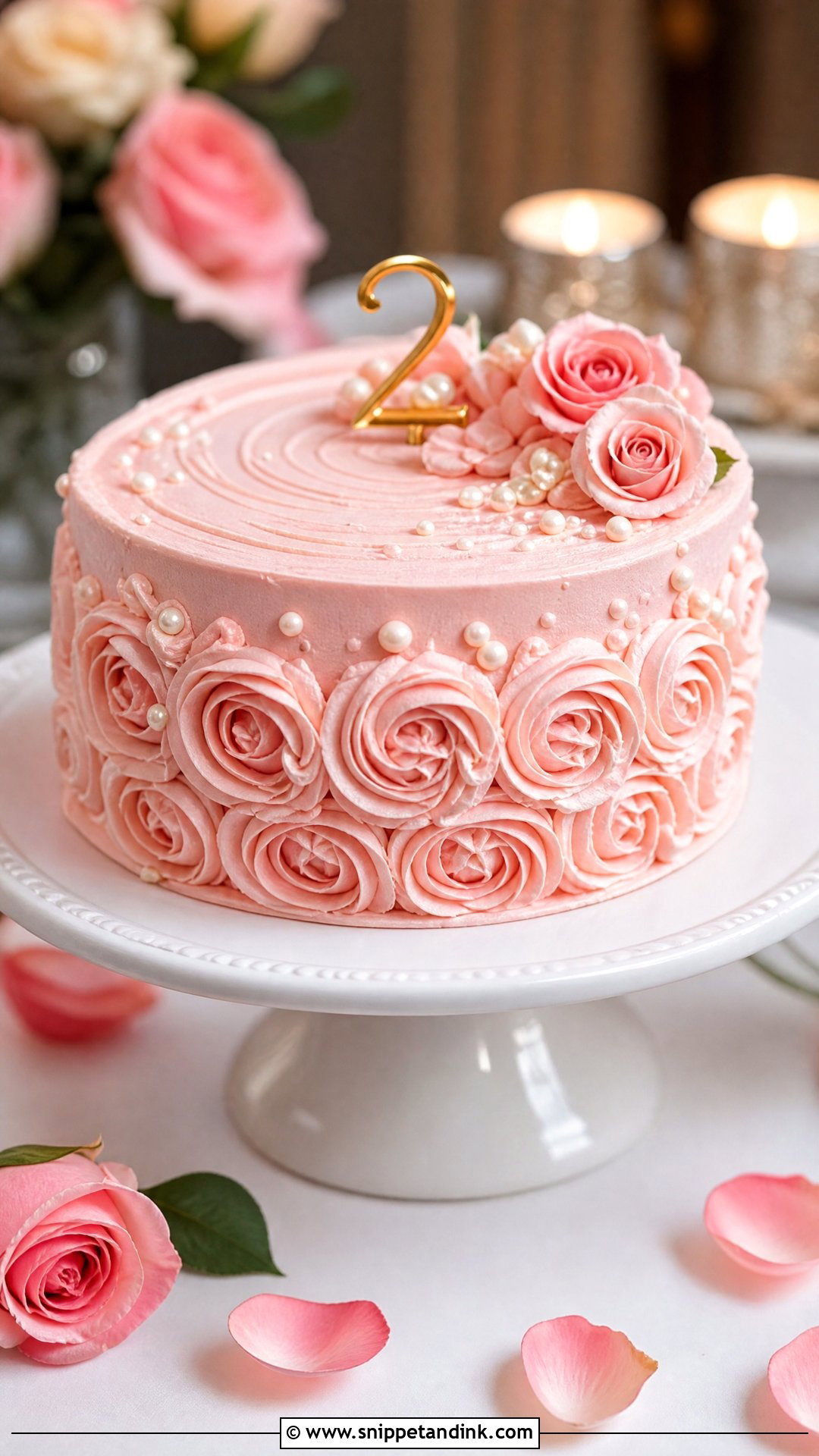 Rose Anniversary Cake - Snippet and Ink - 30 2 Year Anniversary Cake Ideas