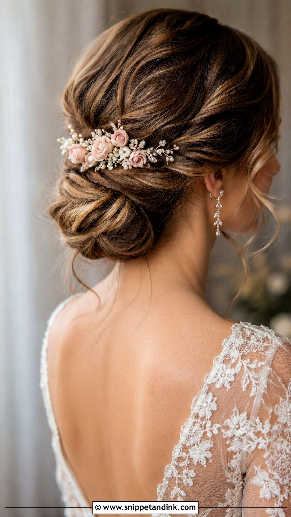 Rose Bridal Hair Comb - Snippet and Ink - 20 Flower Bridal Hair Decorations Ideas
