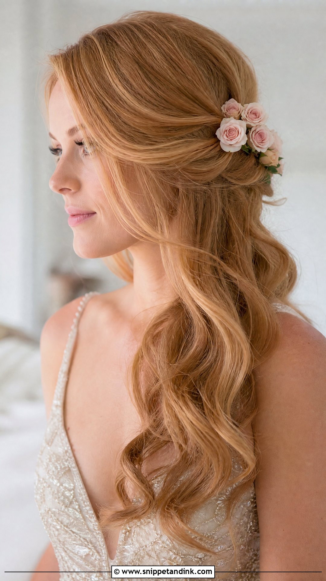 Rose Bridal Hair - Snippet and Ink - 15 Flowers for Brides Hair Ideas