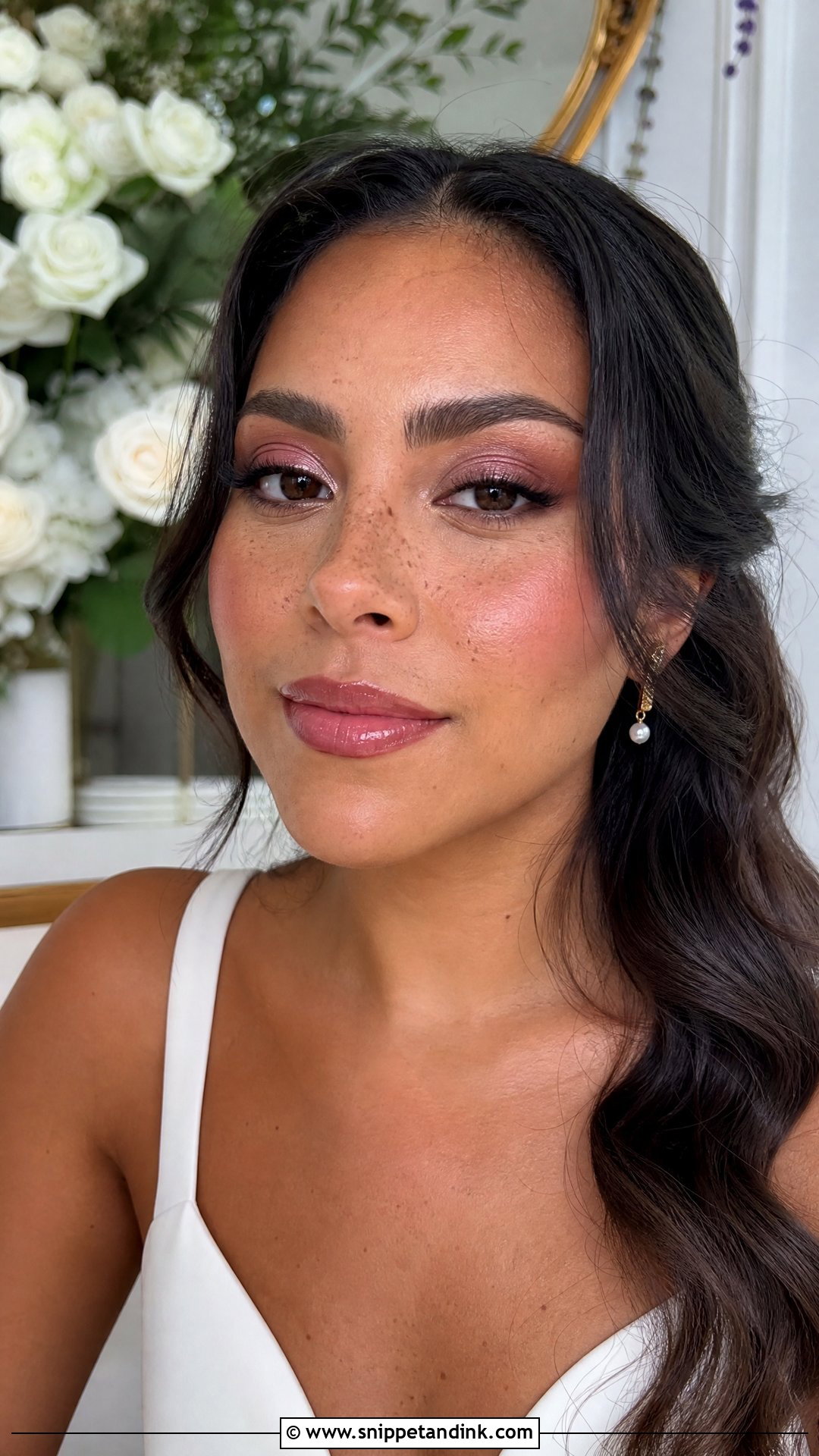 Rose Bridal Makeup With Freckles - Snippet and Ink - 20 Bridal Makeup Freckles