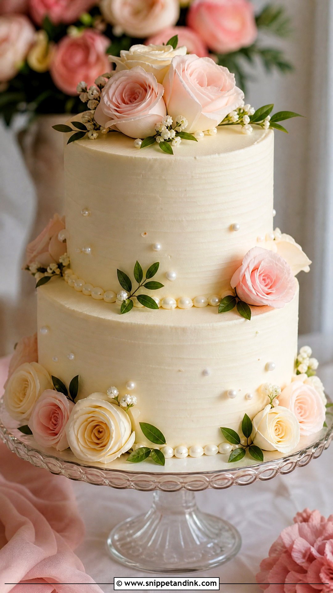 Rose Bride Cake - Snippet and Ink - 25 Bride Cake Ideas