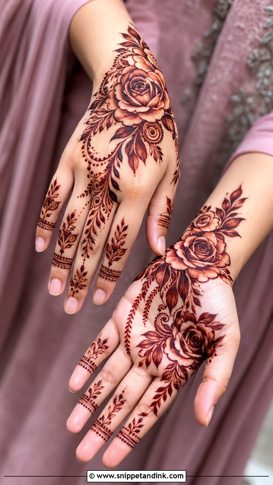 Rose Eid Mehndi Design - Snippet and Ink - 35 Mehndi Designs for Eid