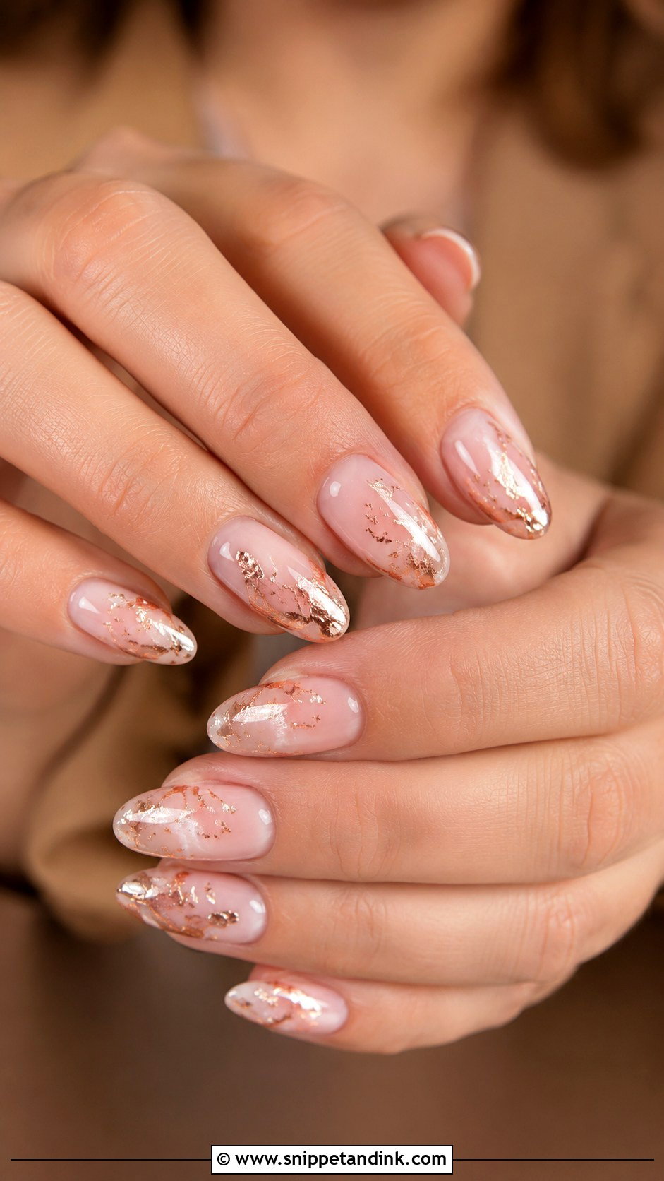 Rose Gold Anniversary Nails - Snippet and Ink - 20 Wedding Anniversary Nails Ideas