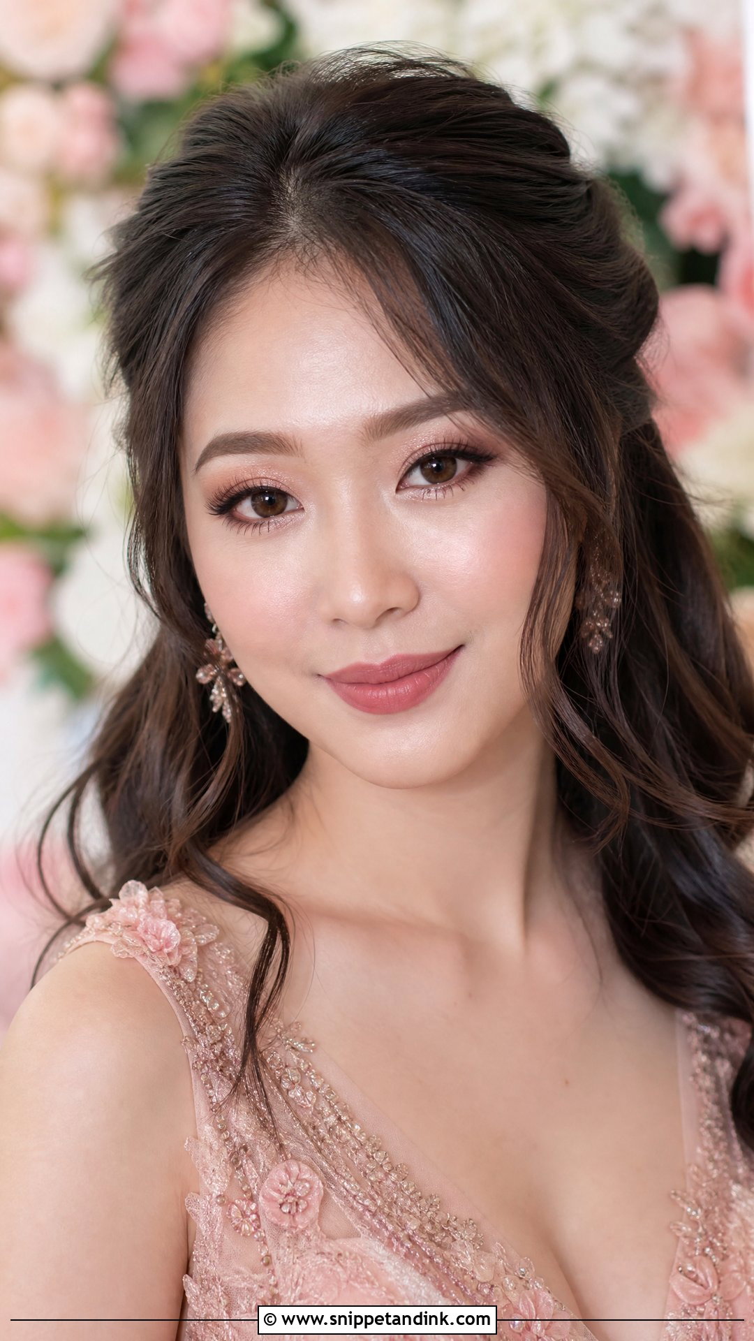 Rose Gold Asian Bridal Makeup - Snippet and Ink - 25 Bridal Makeup Asian Brides