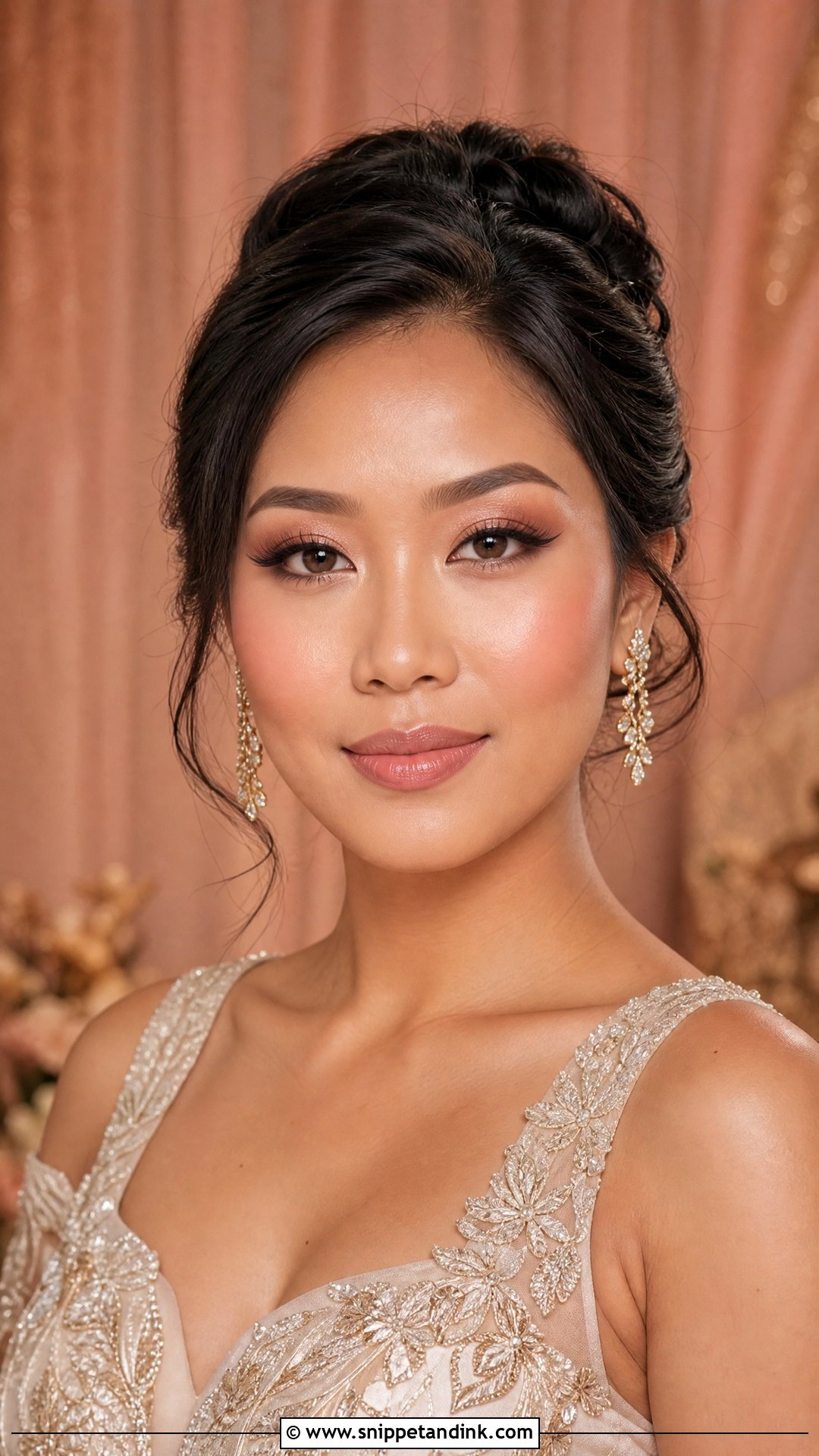 Rose Gold Asian Bridal Makeup - Snippet and Ink - 25 Wedding Makeup for Asian Brides