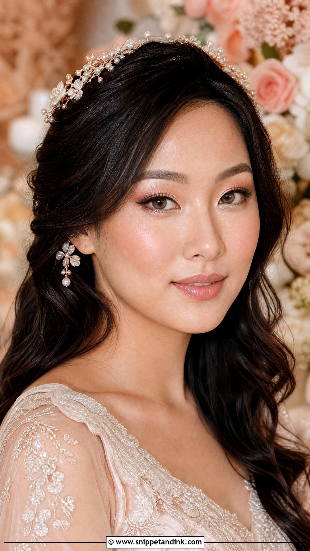 Rose Gold Asian Bridal Makeup - Snippet and Ink - 20 Natural Asian Bridal Makeup Ideas