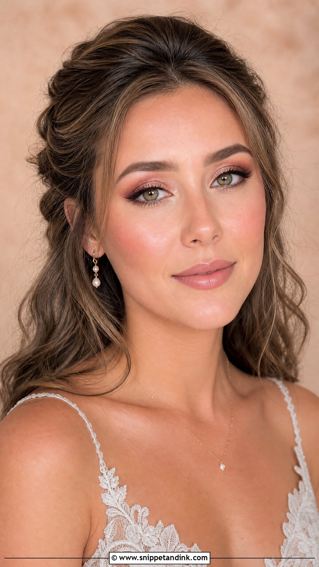 Rose Gold Autumn Bridal Makeup - Snippet and Ink - 20 Autumn Bridal Makeup Ideas
