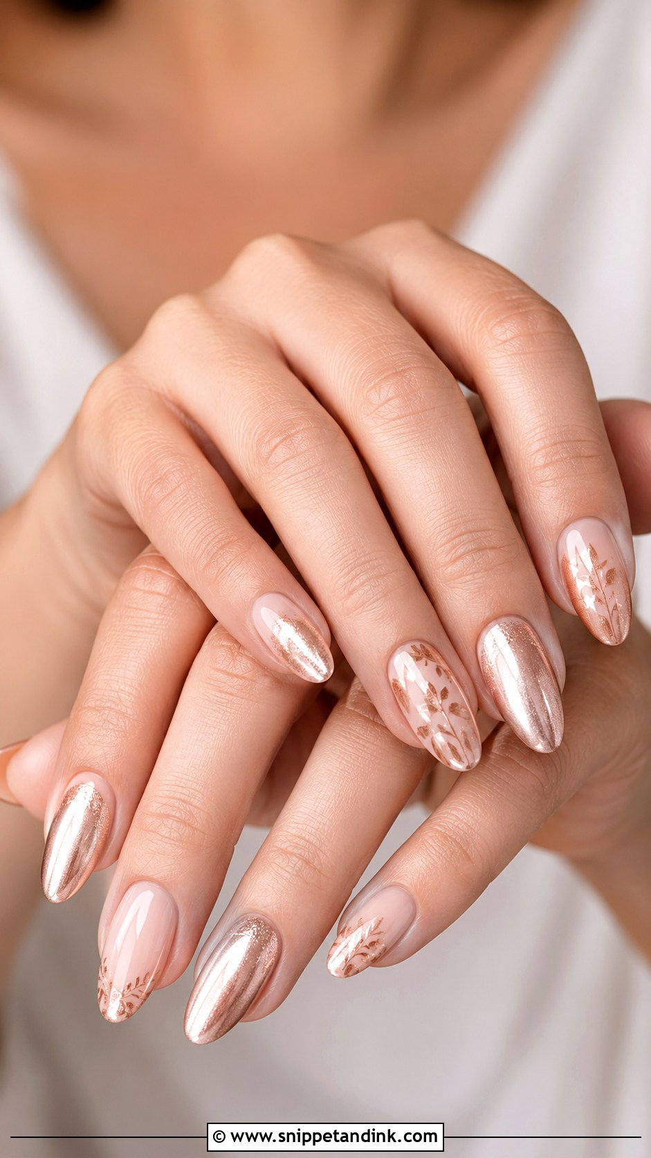 Rose Gold Autumn Wedding Nails - Snippet and Ink - 20 Autumn Wedding Nails