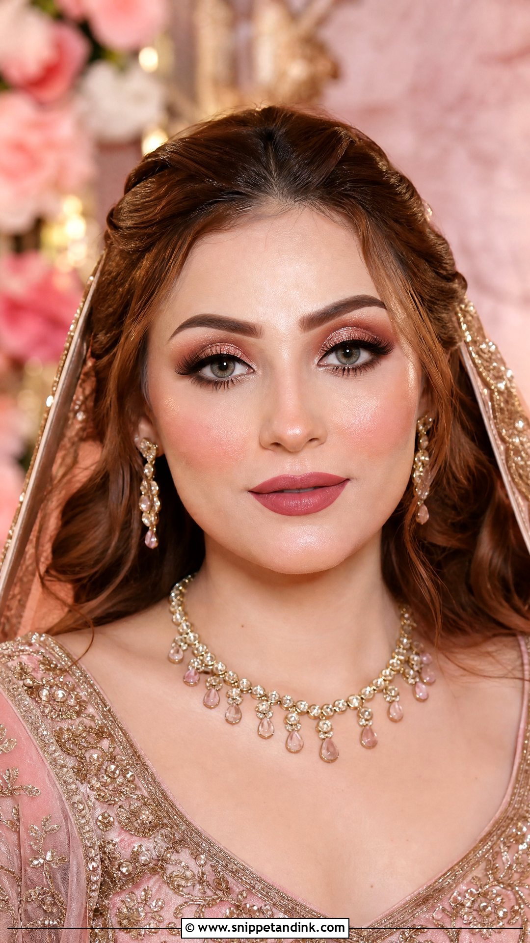 Rose Gold Barat Bridal Makeup - Snippet and Ink - 25 Barat Bridal Makeup Ideas