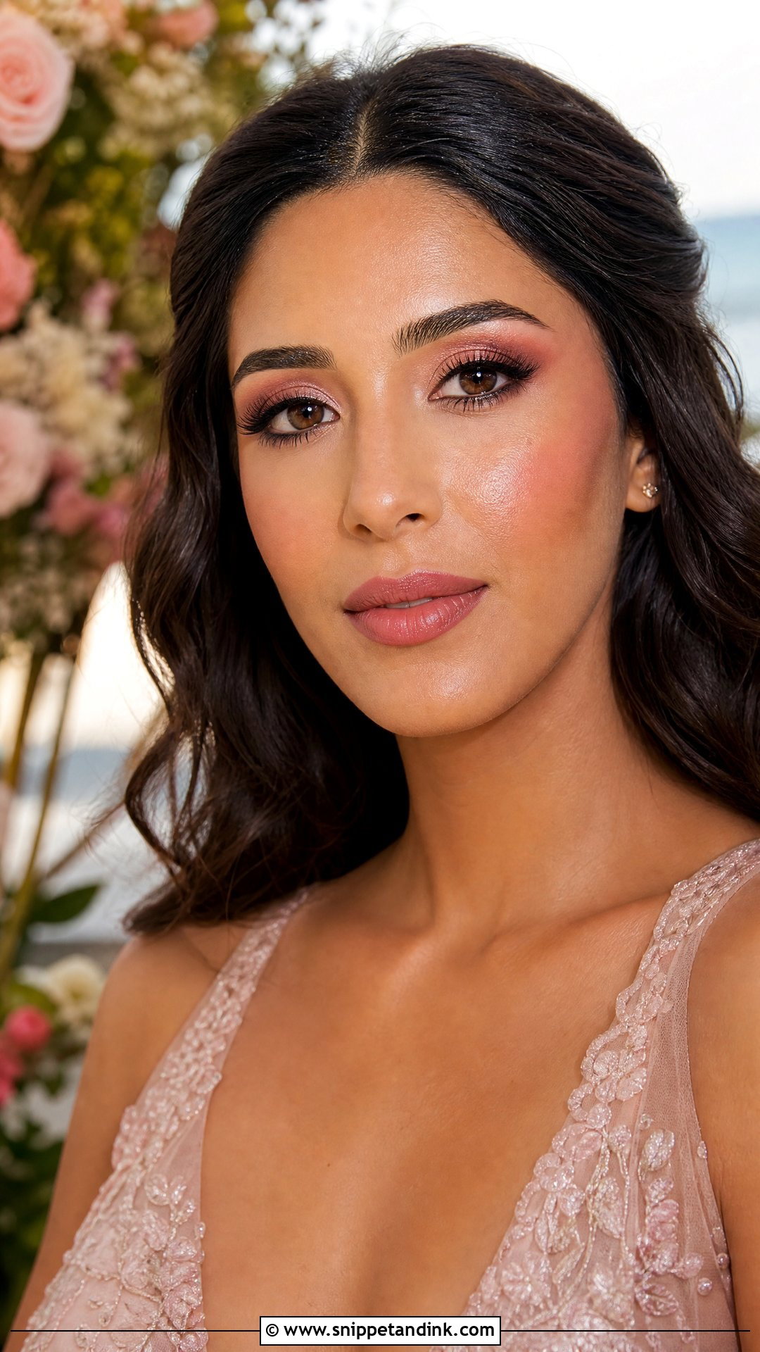 Rose Gold Beach Wedding Makeup - Snippet and Ink - 25 Beach Wedding Makeup Ideas