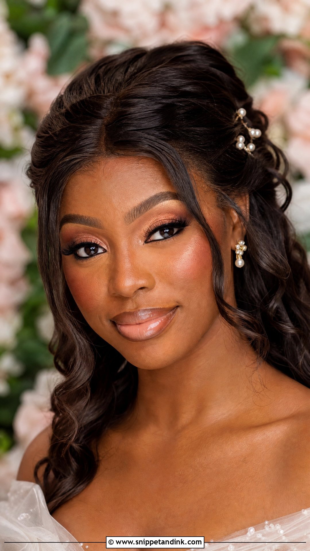 Rose Gold Black Bridal Makeup - Snippet and Ink - 30 Black Bridal Makeup Ideas
