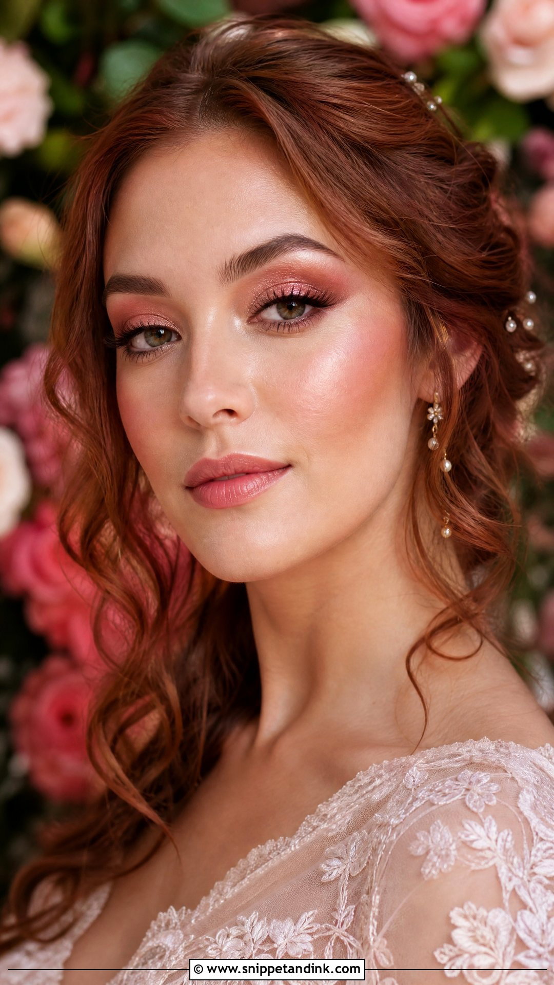 Rose Gold Boho Bridal Makeup - Snippet and Ink - 20 Boho Bridal Makeup Ideas