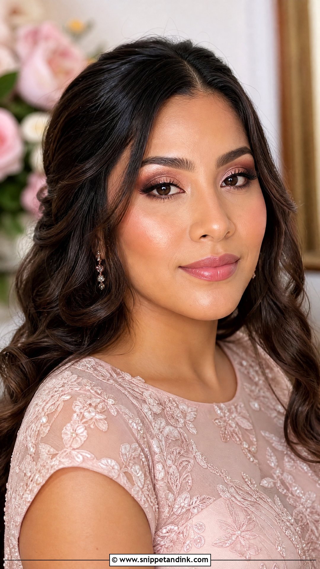 Rose Gold Bridal Eye Makeup - Snippet and Ink - 20 Wedding Eye Makeup for Bride Ideas