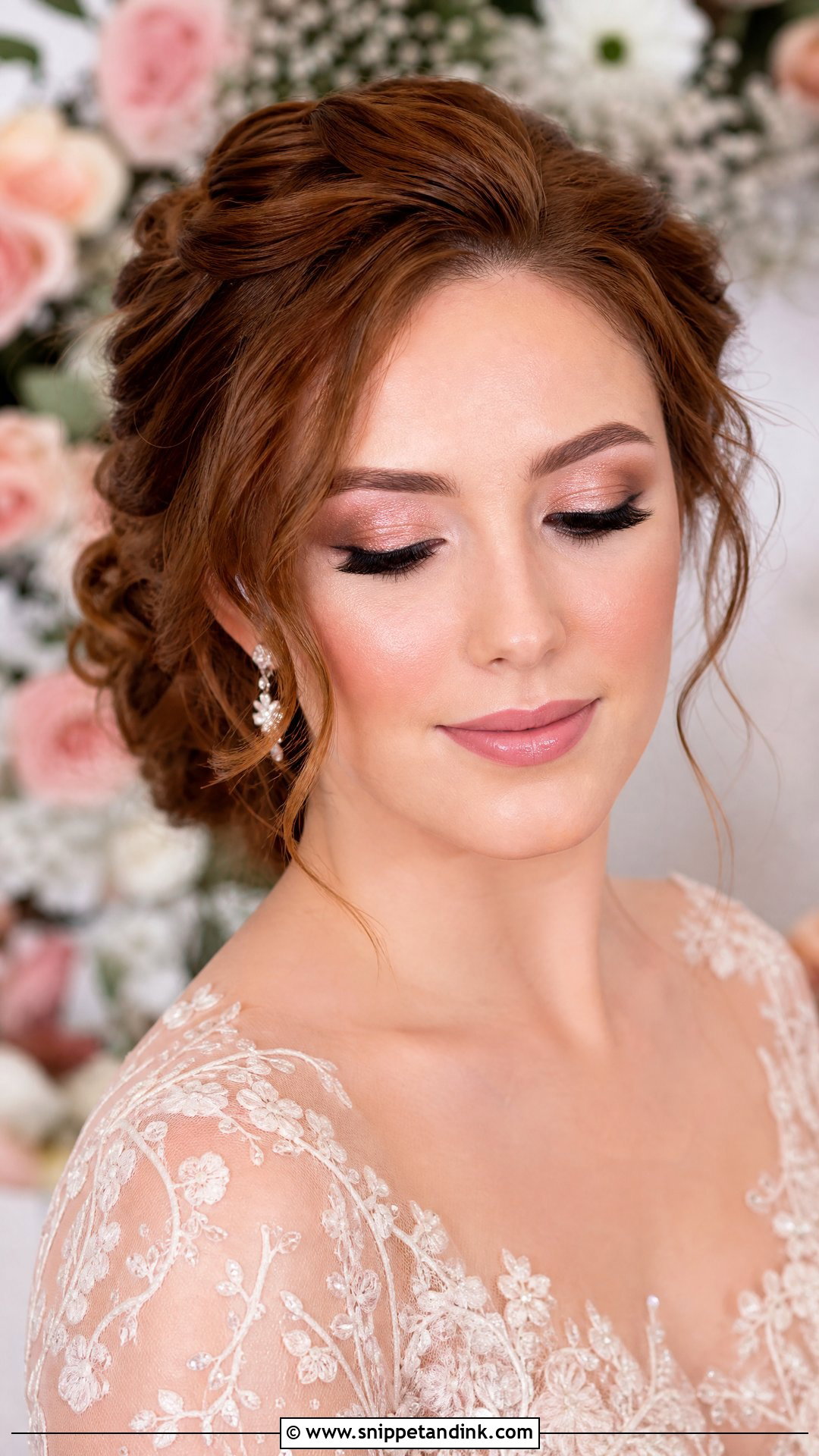 Rose Gold Bridal Eye Makeup - Snippet and Ink - 30 Bridal Eye Makeup Ideas
