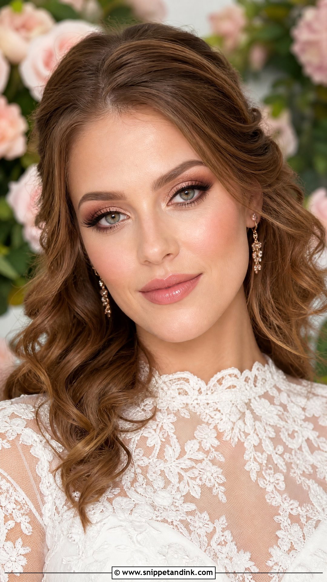 Rose Gold Bridal Eye Makeup - Snippet and Ink - 20 Bridal Makeup Eyes
