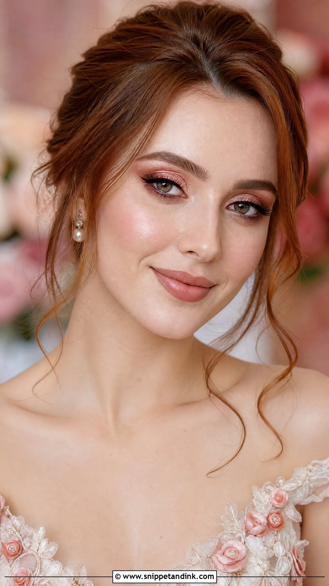 Rose Gold Bridal Eyeshadow - Snippet and Ink - 25 Bridal Eyeshadow Looks