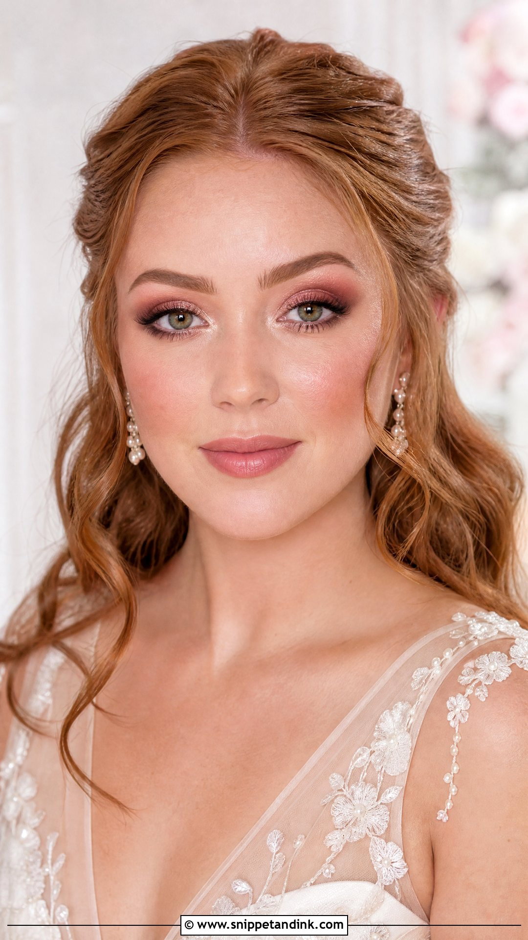 Rose Gold Bridal Eyeshadow - Snippet and Ink - 20 Bridal Eyeshadow Makeup Ideas