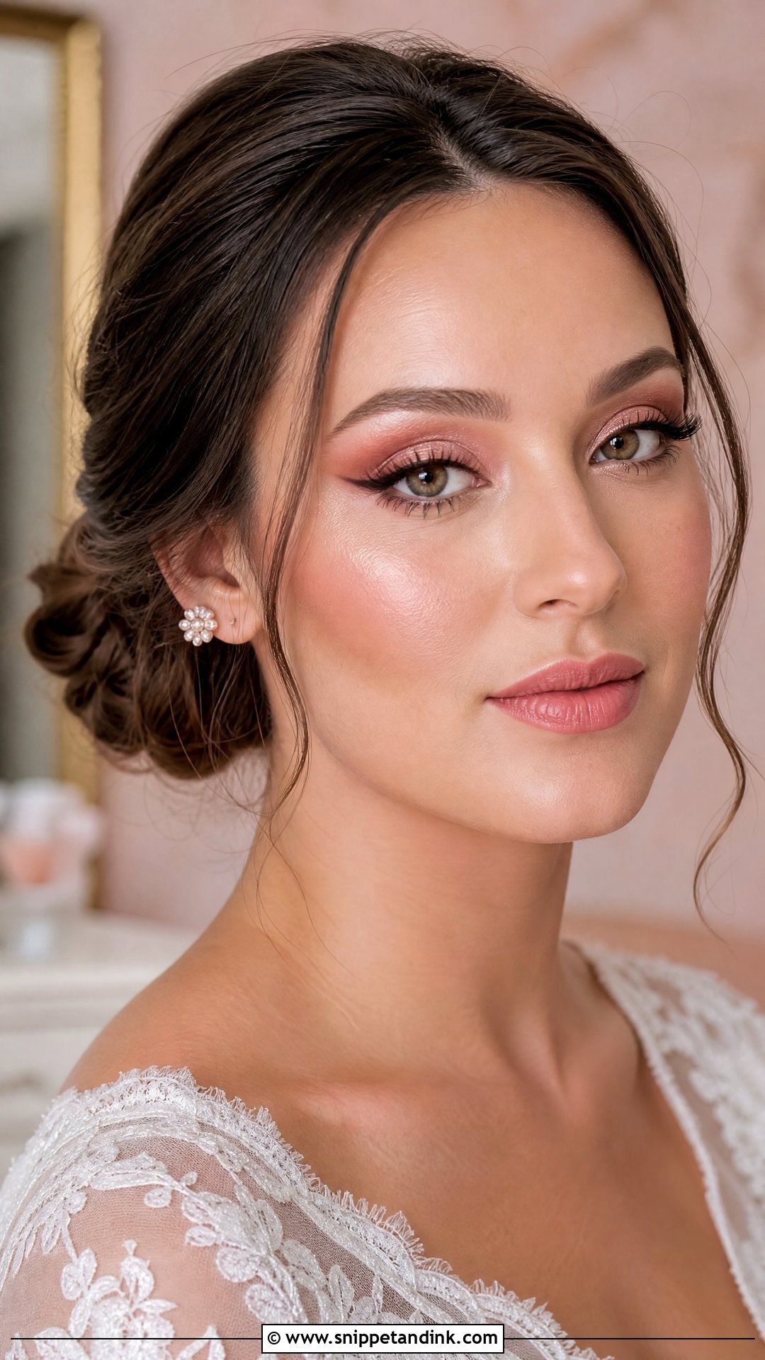 Rose Gold Bridal Makeup - Snippet and Ink - 20 Gold Bridal Makeup Ideas