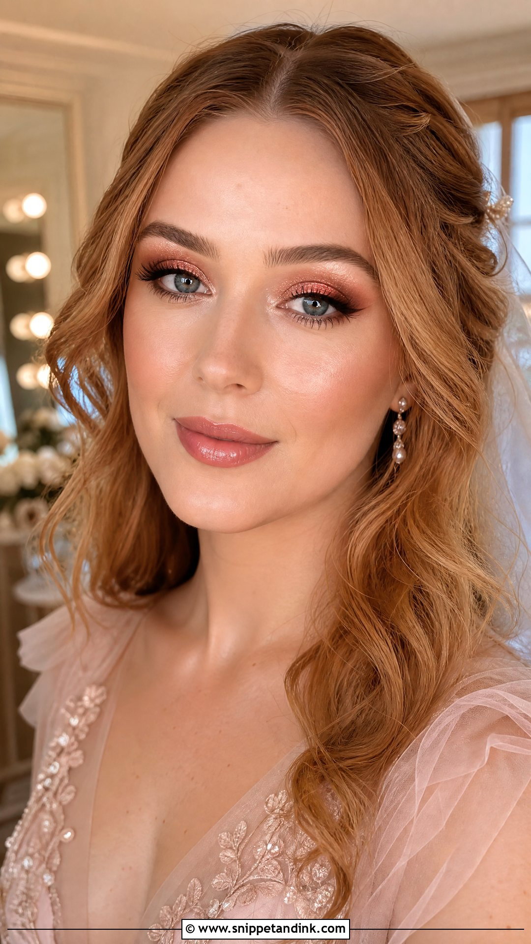 Rose Gold Bridal Makeup - Snippet and Ink - 20 Makeup for Brides Wedding Day Ideas