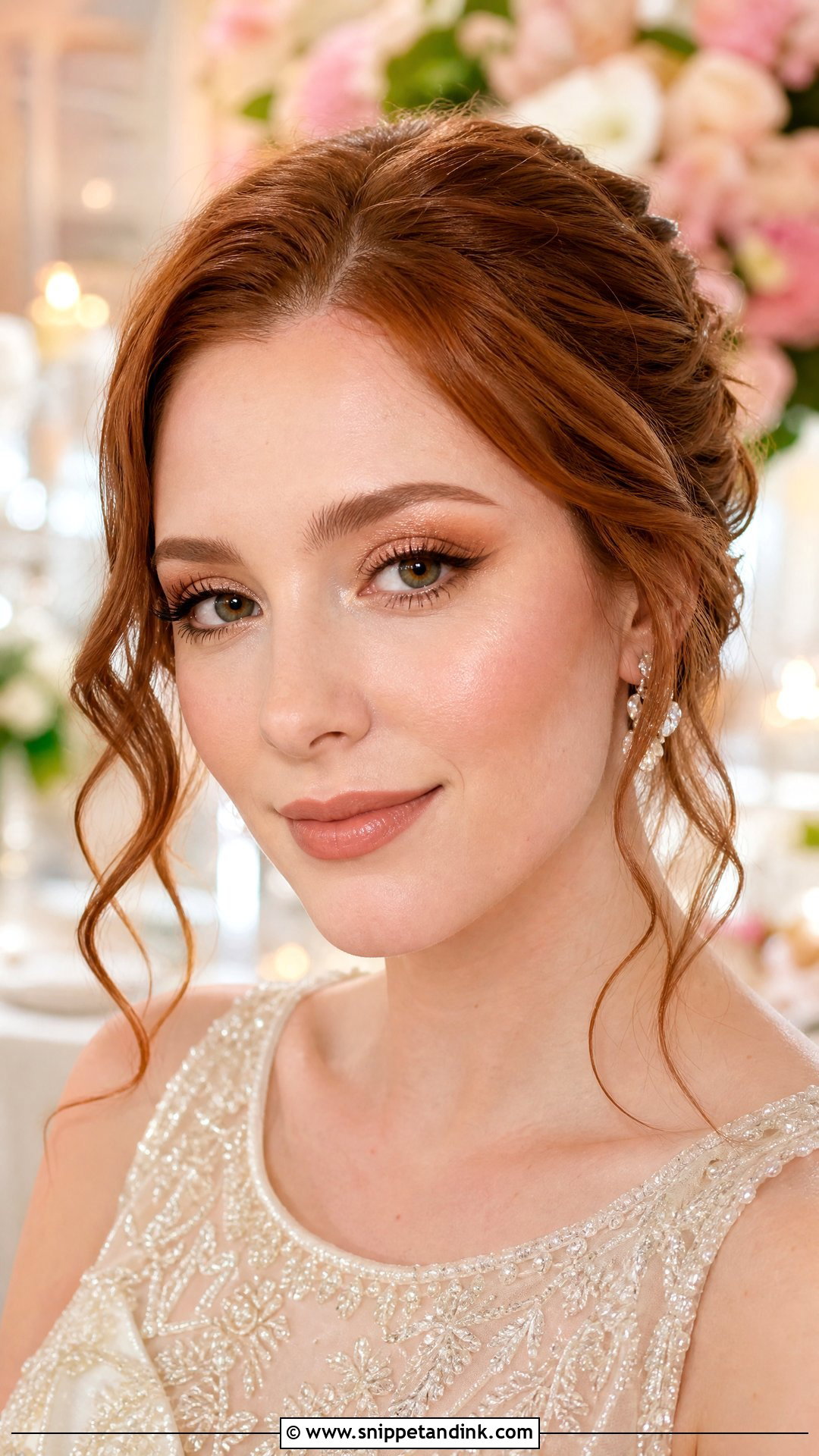 Rose Gold Bridal Makeup - Snippet and Ink - 20 Natural Bridal Glam Ideas