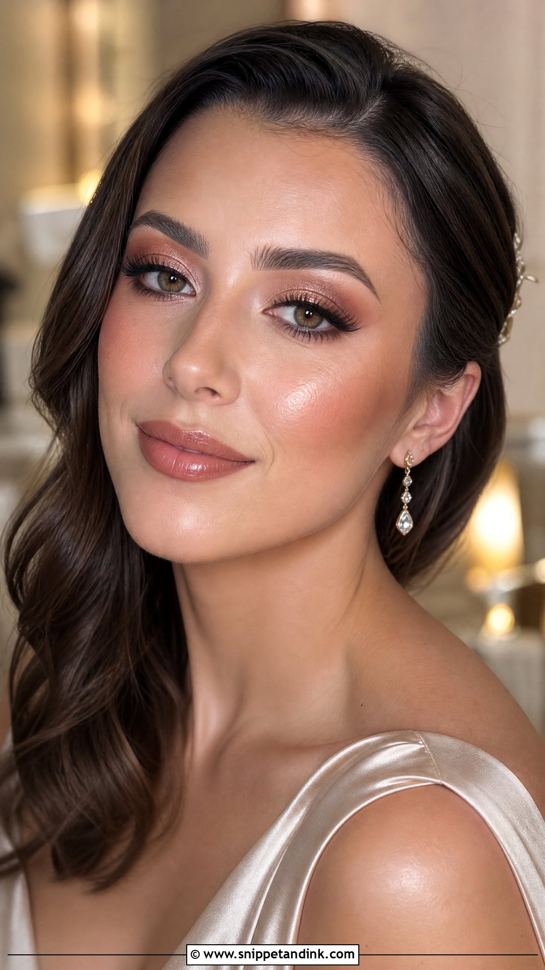 Rose Gold Bridal Makeup - Snippet and Ink - 20 Rose Bridal Makeup Ideas