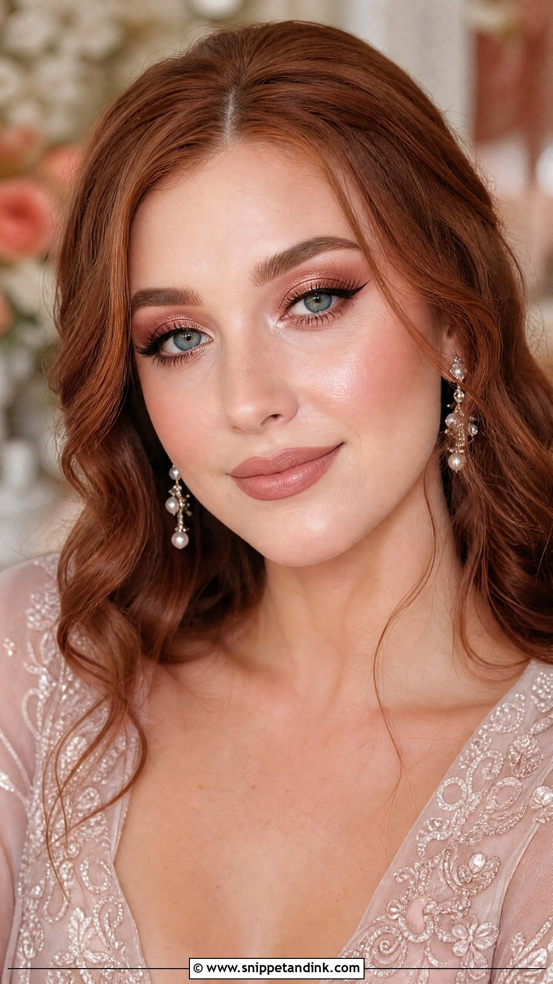 Rose Gold Bridal Makeup - Snippet and Ink - 20 Traditional Bridal Makeup Ideas