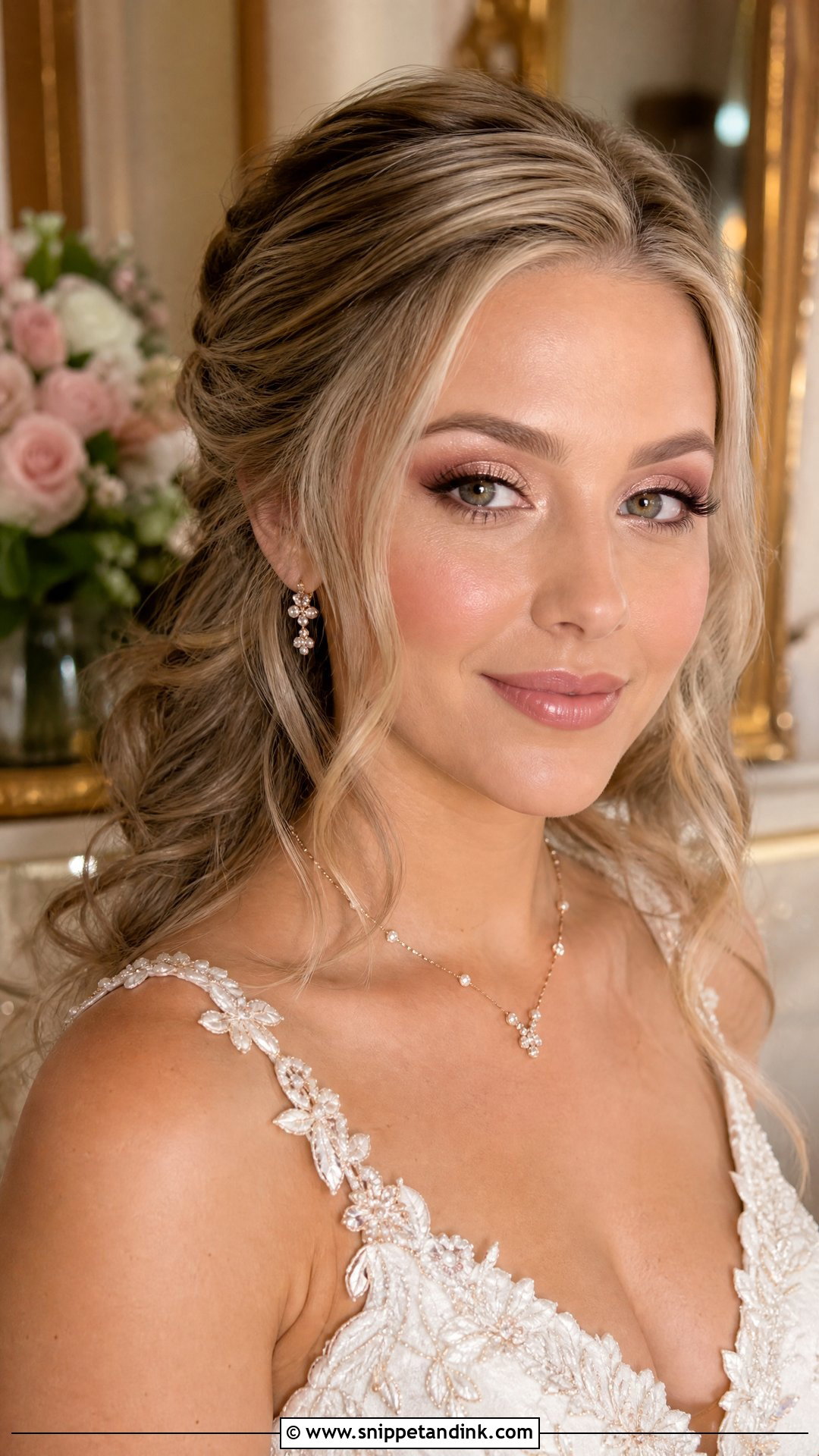Rose Gold Bridal Makeup - Snippet and Ink - 25 Ethereal Bridal Makeup Ideas