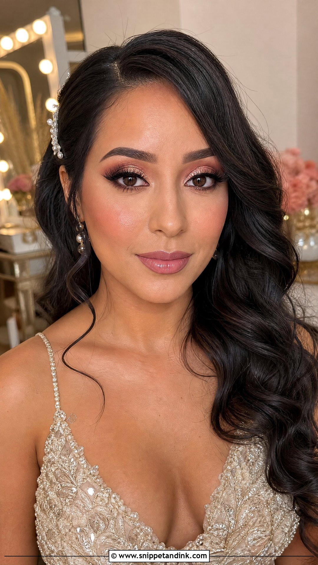 Rose Gold Bridal Makeup - Snippet and Ink - 25 Makeup for Wedding for Bride Ideas