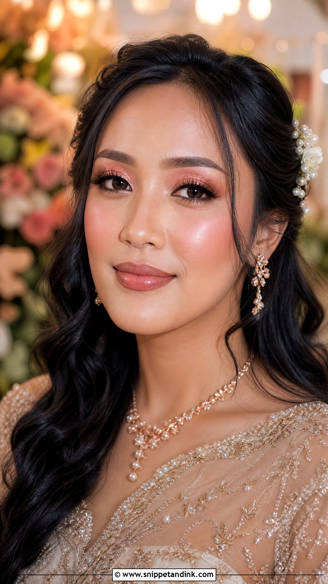Rose Gold Bridal Makeup - Snippet and Ink - 25 Natural Glowy Wedding Makeup Ideas