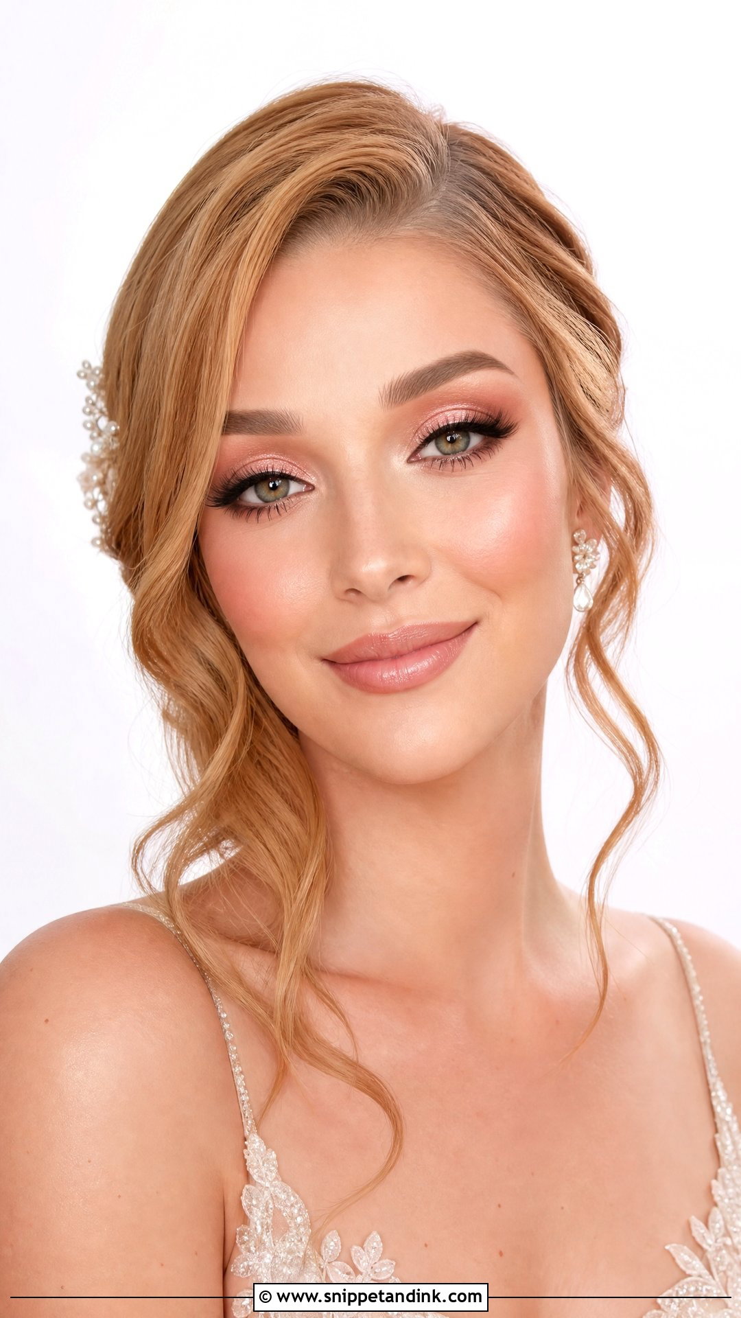 Rose Gold Bridal Makeup - Snippet and Ink - 35 Bridal Makeup Ideas