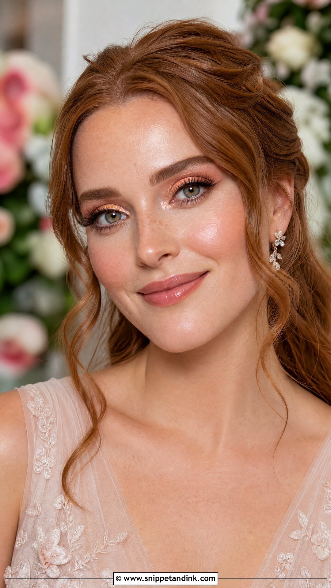 Rose Gold Bridal Makeup - Snippet and Ink - 20 Brides Make Up Wedding Ideas