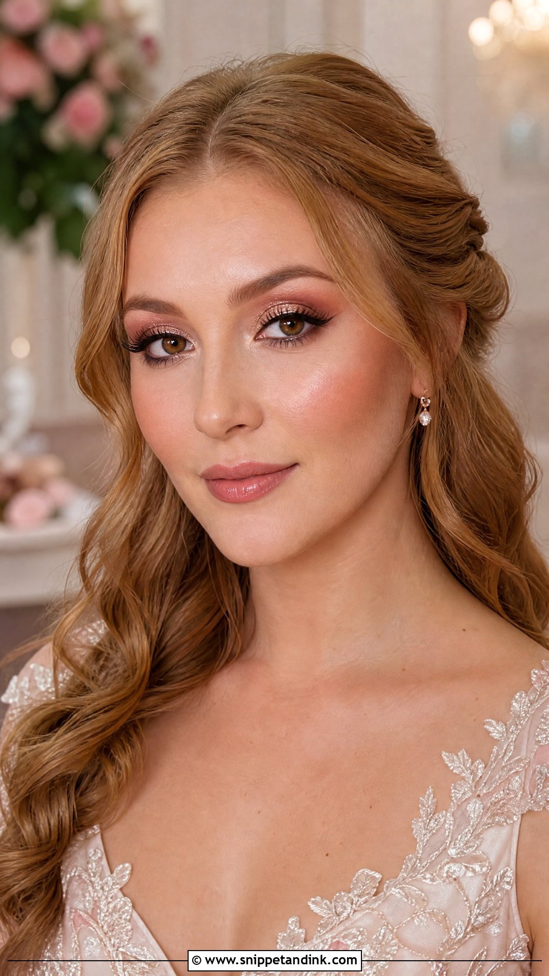Rose Gold Bridal Makeup Brown Eyes - Snippet and Ink - 20 Bridal Makeup Full Glam Brown Eyes