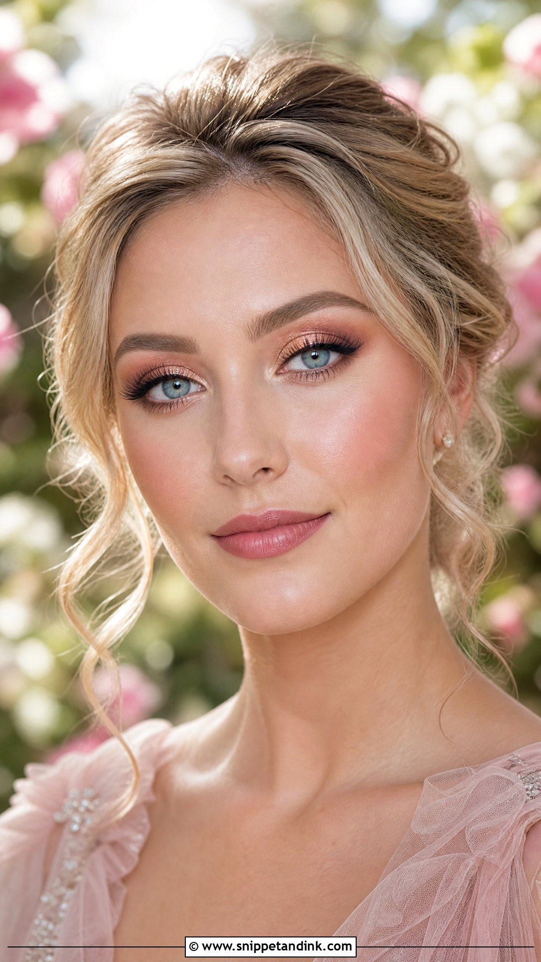 Rose Gold Bridal Makeup For Blue Eyes - Snippet and Ink - 20 Natural Glam Bridal Makeup for Blue Eyes