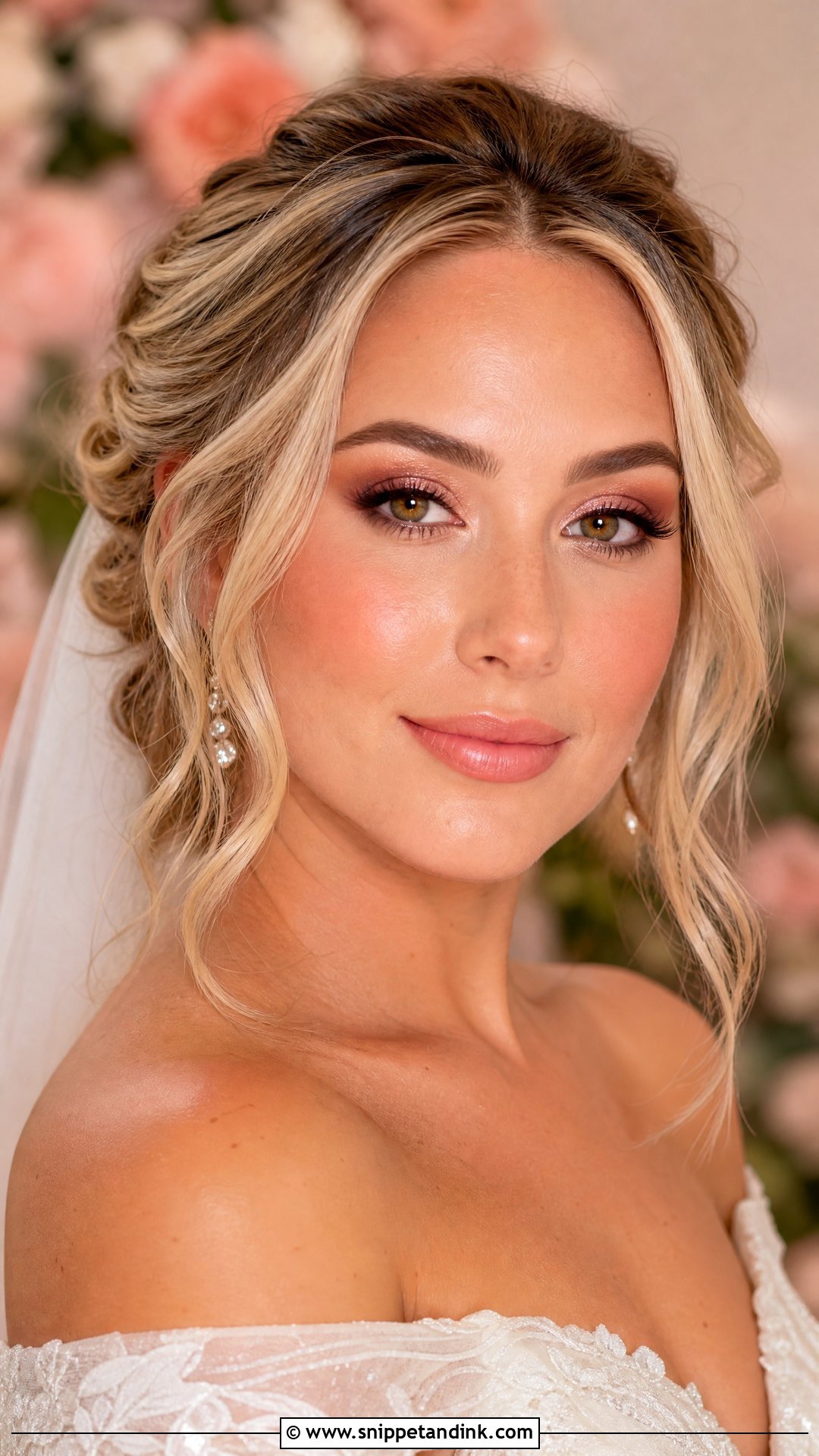 Rose Gold Bridal Makeup For Blue Eyes - Snippet and Ink - 30 Soft Glam Bridal Makeup for Blue Eyes