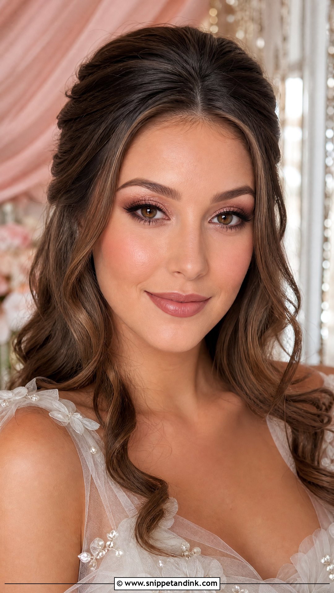 Rose Gold Bridal Makeup For Brown Eyes - Snippet and Ink - 20 Bridal Wedding Makeup for Brown Eyes