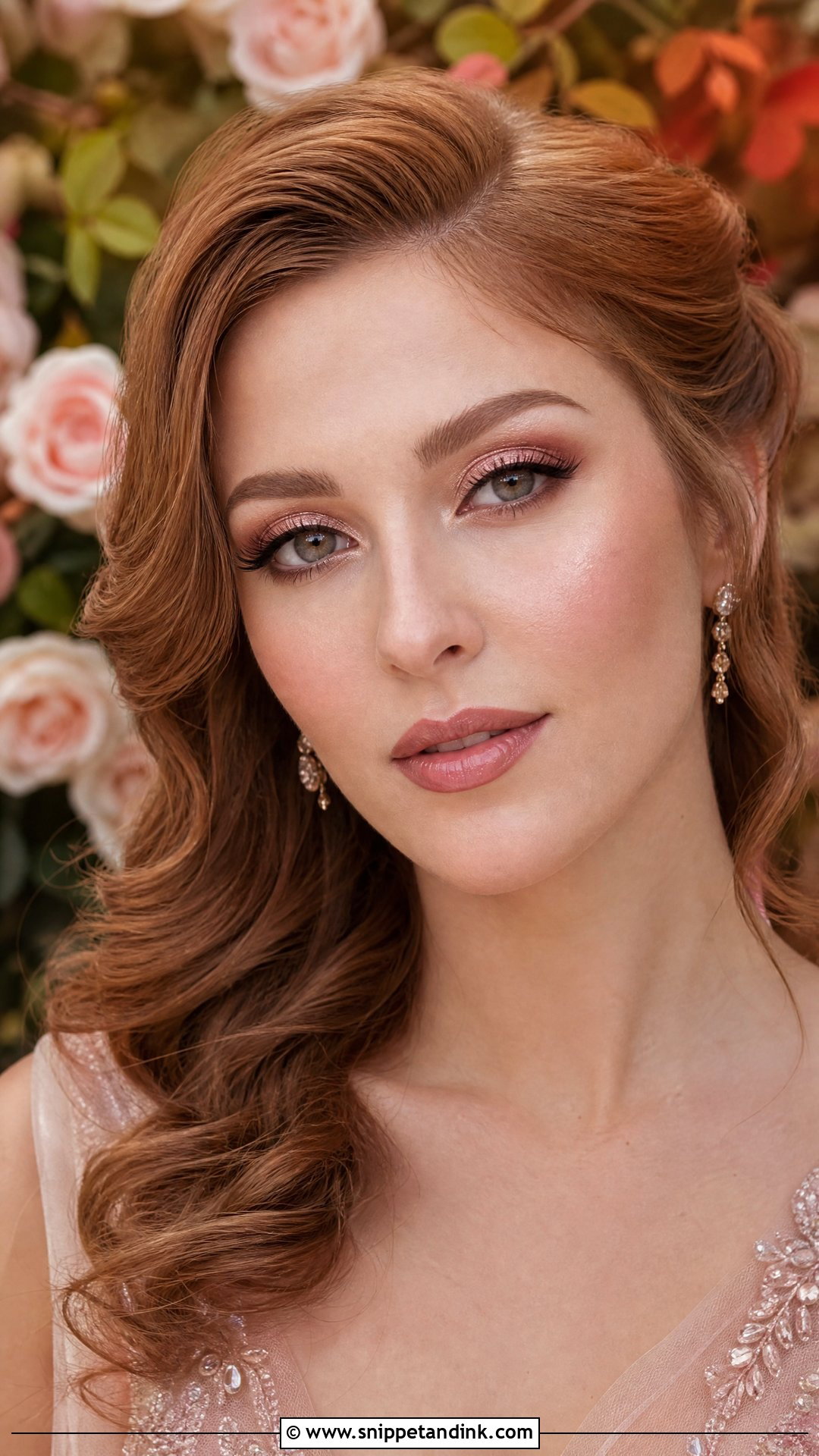 Rose Gold Bridal Makeup For Brown Eyes - Snippet and Ink - 20 Fall Bridal Makeup for Brown Eyes