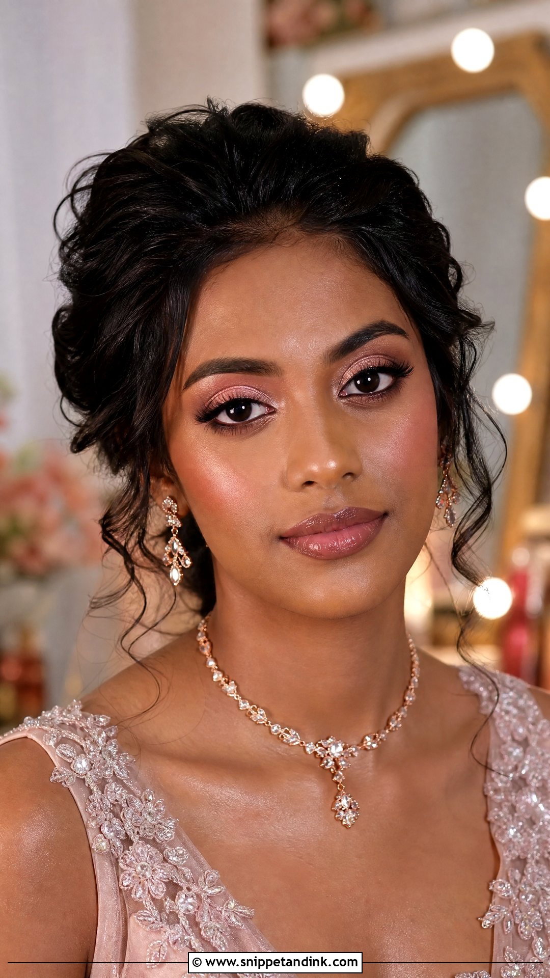 Rose Gold Bridal Makeup For Dark Skin - Snippet and Ink - 25 Black Bridal Makeup Dark Skin Ideas