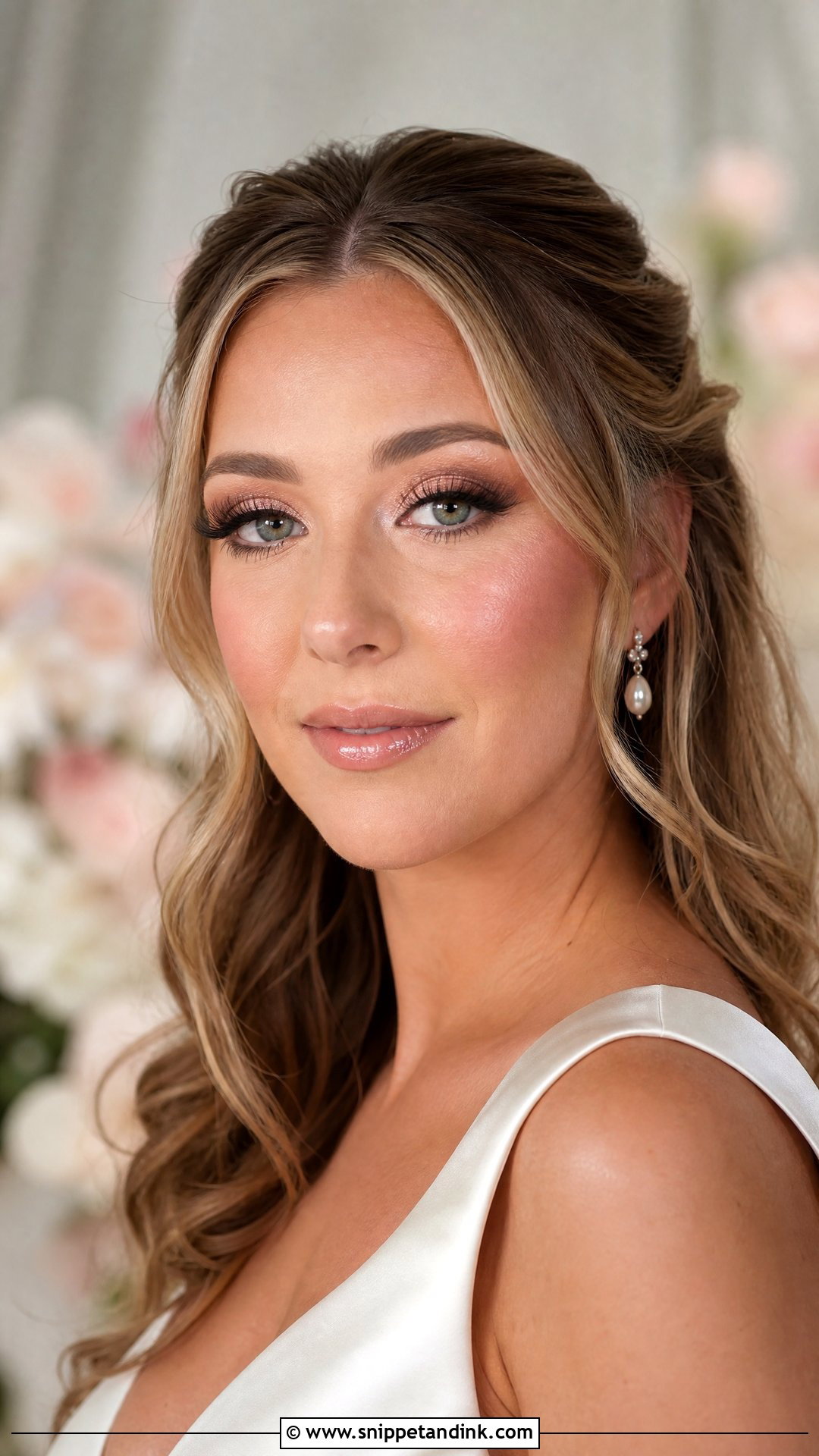 Rose Gold Bridal Makeup For Green Eyes - Snippet and Ink - 20 Glowy Bridal Makeup for Green Eyes