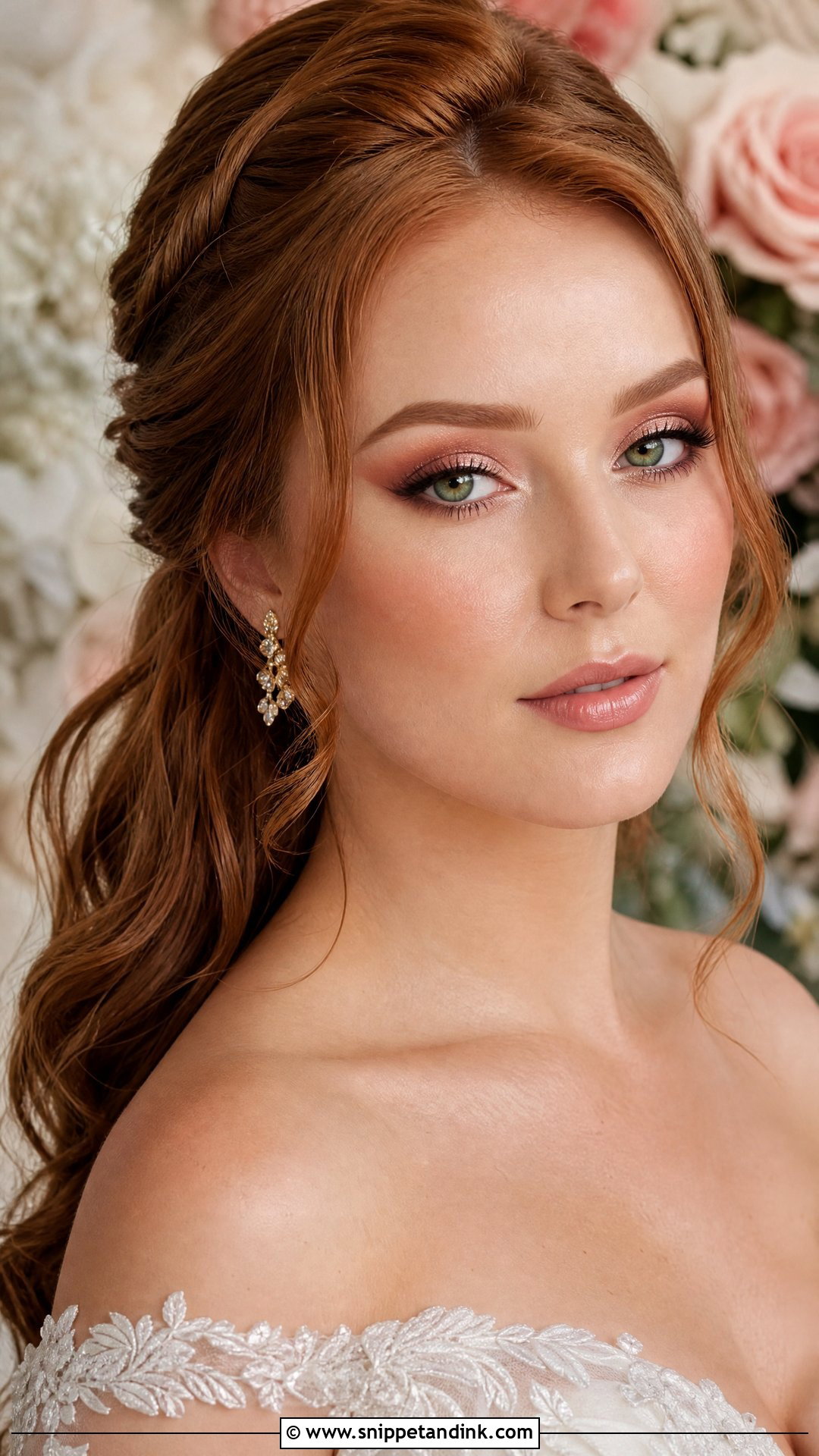 Rose Gold Bridal Makeup For Green Eyes - Snippet and Ink - 20 Natural Glam Bridal Makeup for Green Eyes