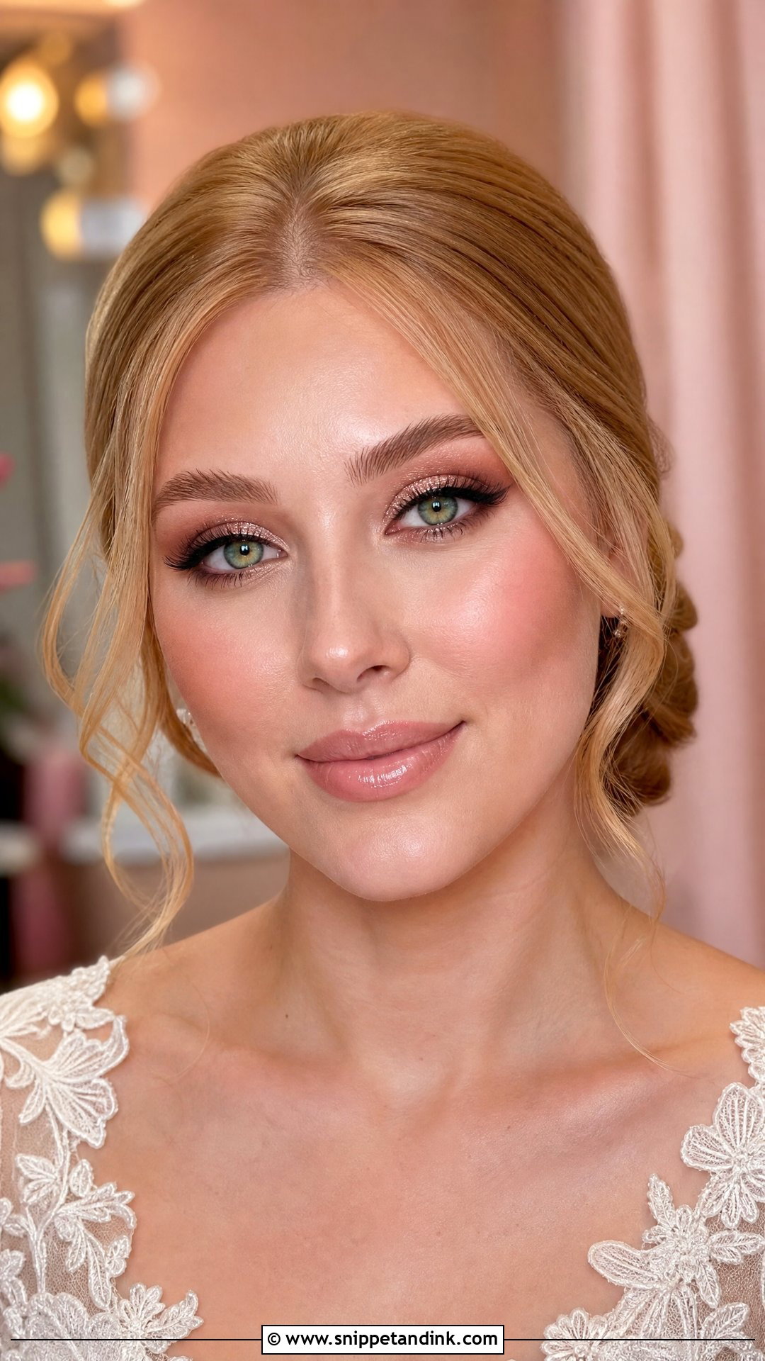 Rose Gold Bridal Makeup For Green Eyes - Snippet and Ink - 30 Bridal Makeup for Green Eyes