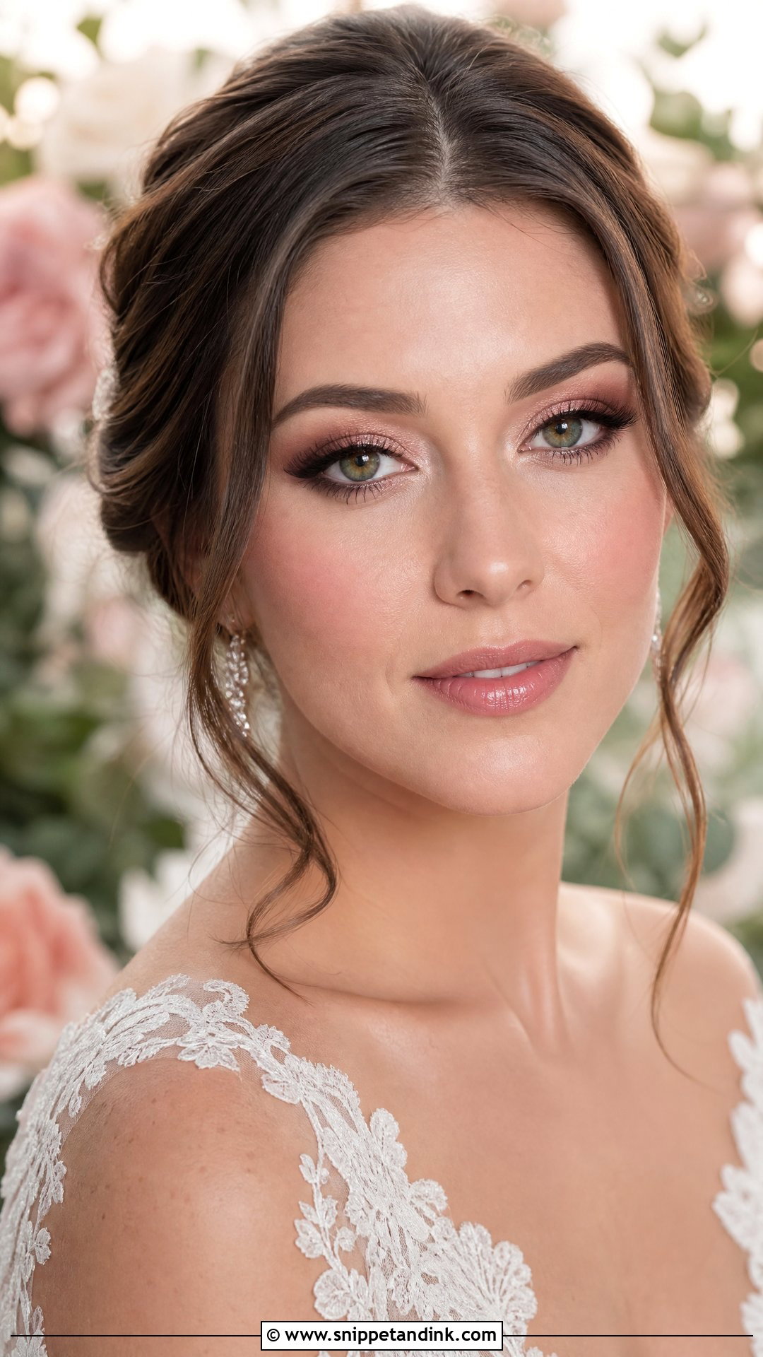 Rose Gold Bridal Makeup For Green Eyes Brunette - Snippet and Ink - 25 Bridal Makeup for Green Eyes Brunette
