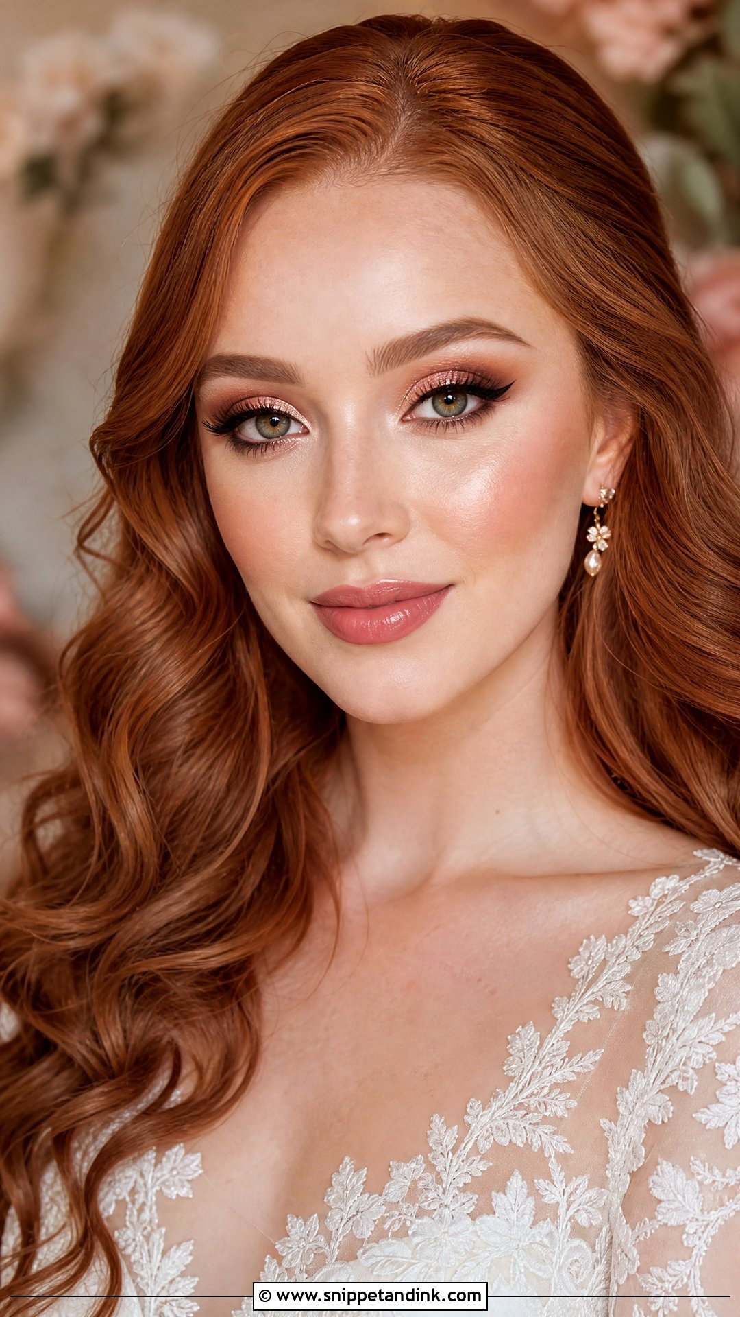 Rose Gold Bridal Makeup For Hazel Eyes - Snippet and Ink - 25 Bridal Makeup for Hazel Eyes